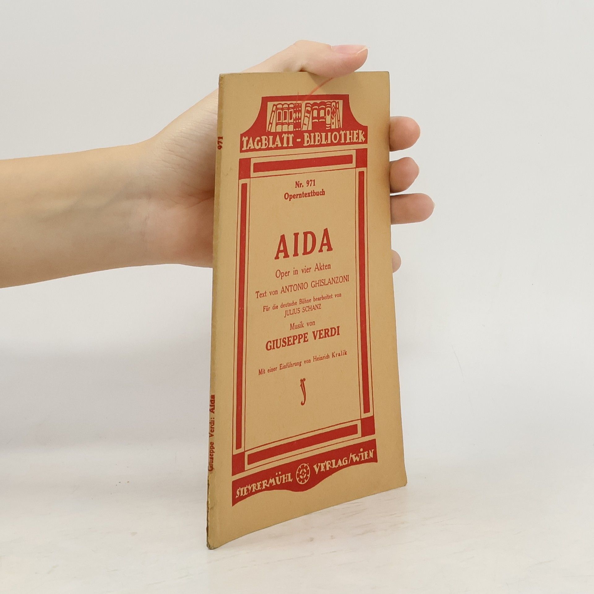 Giuseppe Verdi Aida Oper in vier Akten
