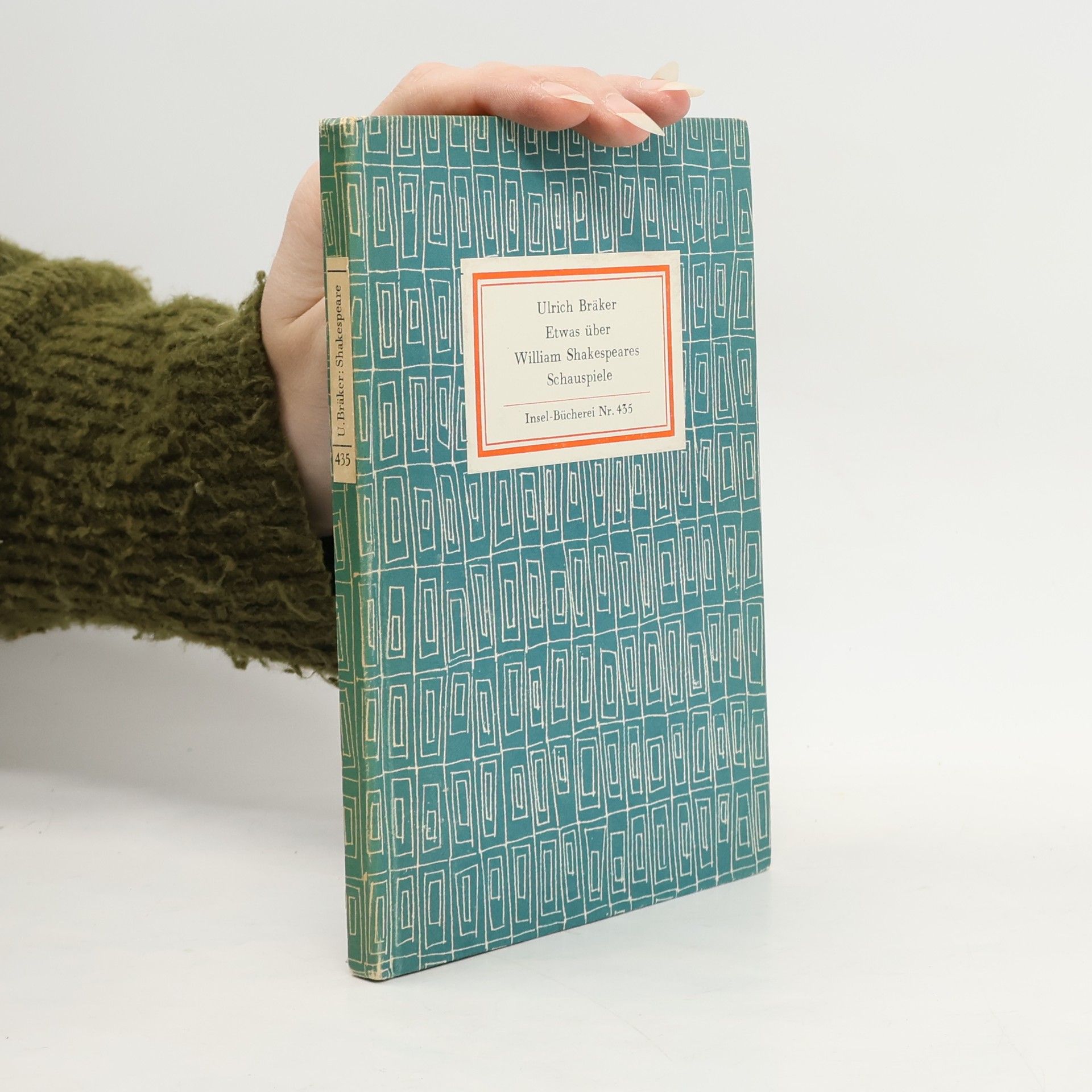 Ulrich Bräker Etwas über William Shakespeares Schauspiele