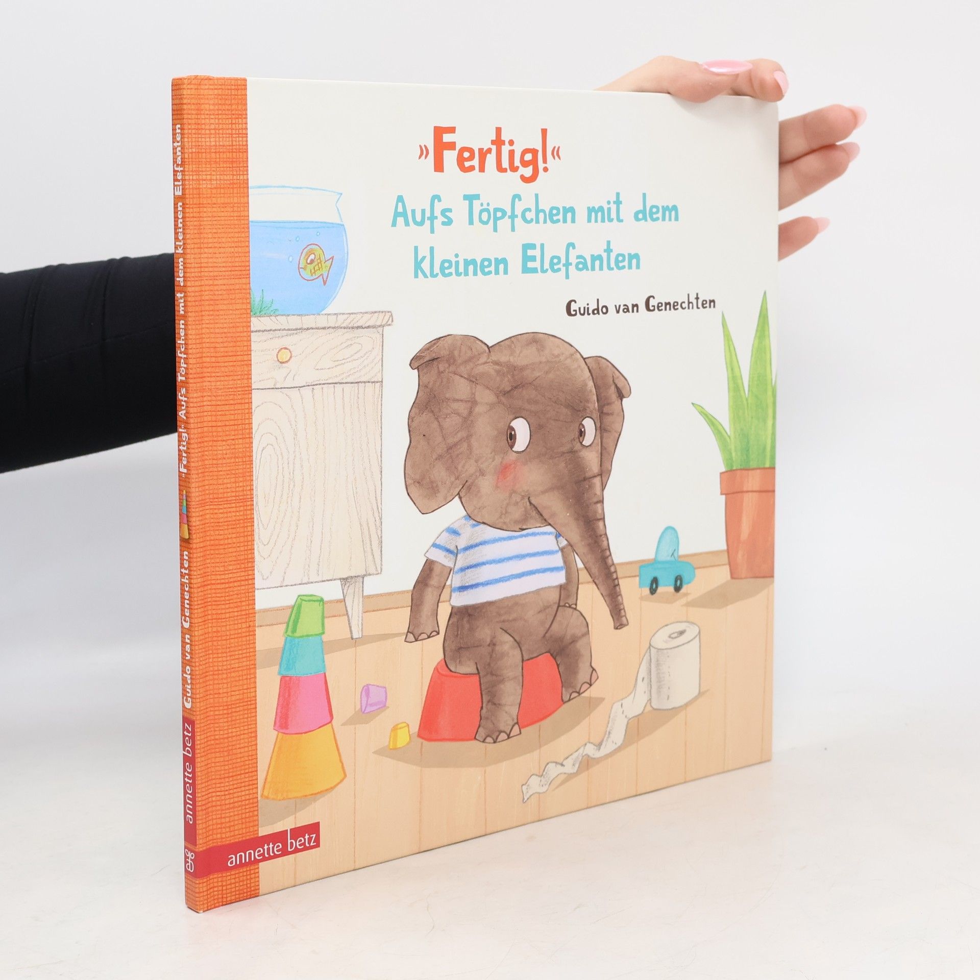 Guido Van Genechten Fertig!, aufs Töpfchen mit dem kleinen Elefanten