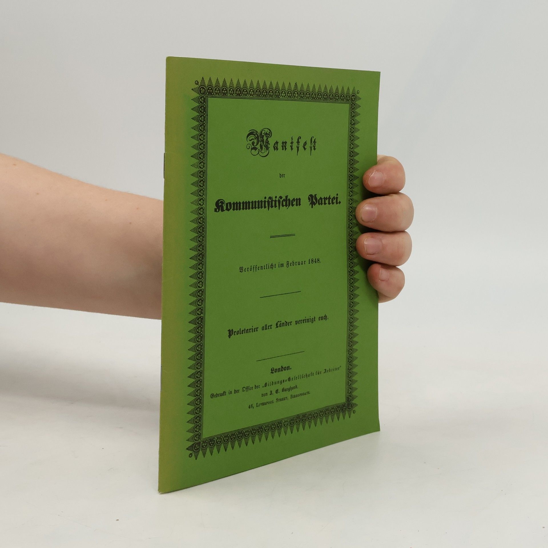 Karl Marx Manifest der Kommunistischen Partei