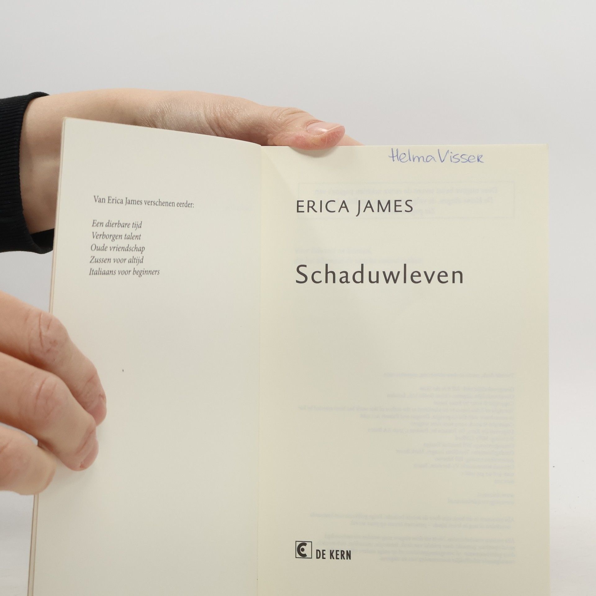 Erica James Schaduwleven