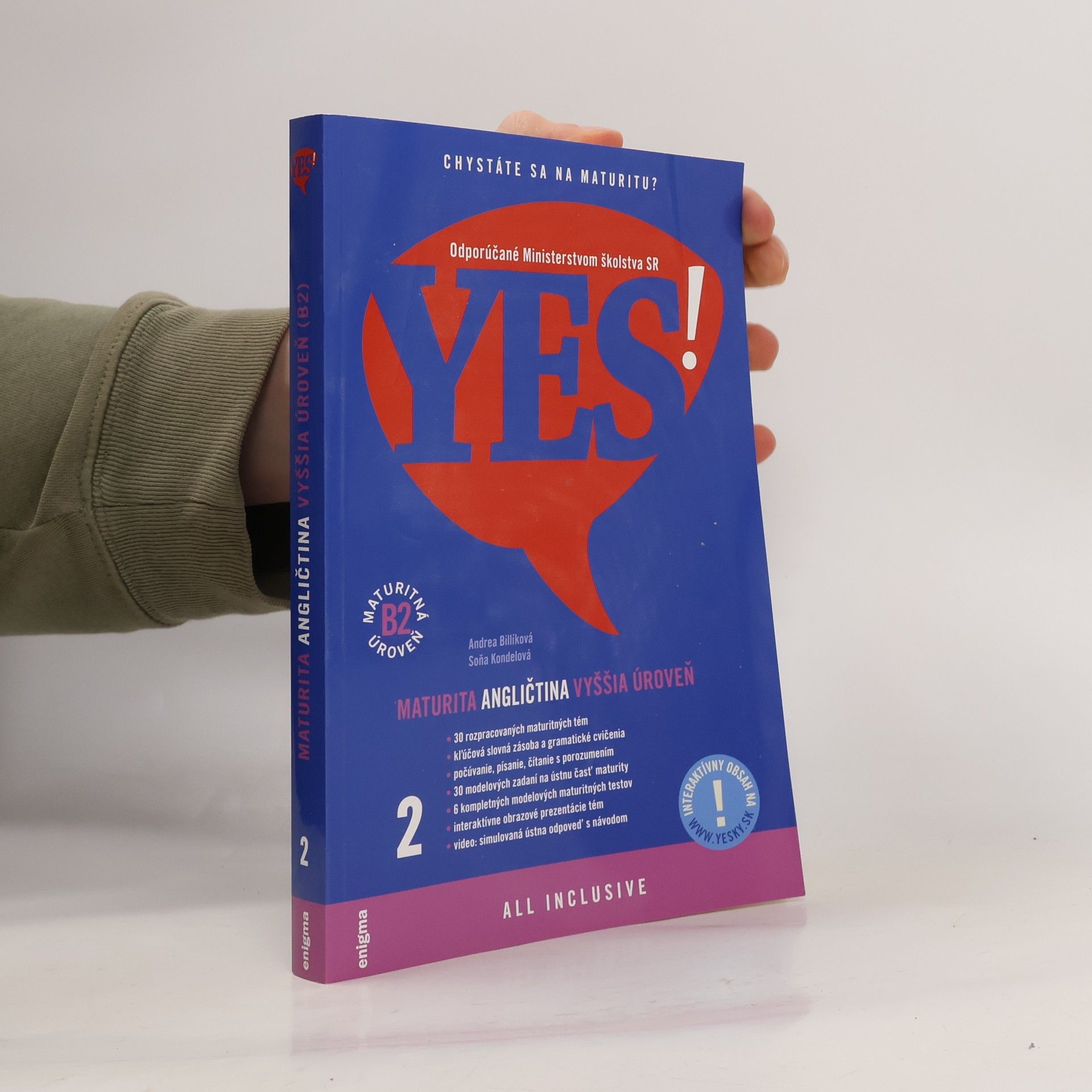 Andrea Billíková Maturita angličtina vyššia úroveň (B2)
