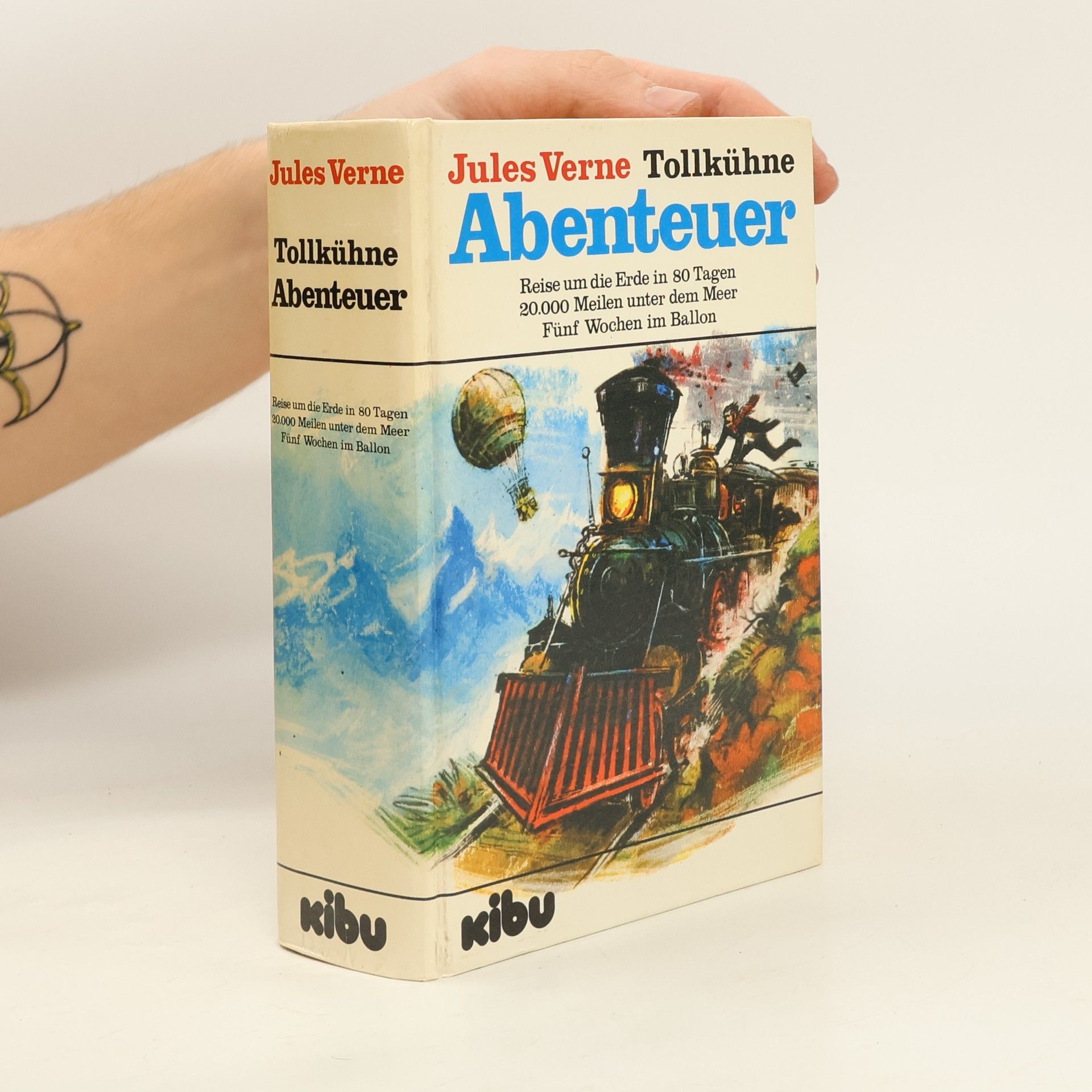 Jules Verne Tollkühne Abenteuer. Reise um die Erde in 80 Tagen. 20000 Meilen unter dem Meer. Fünf Wochen im Ballon.