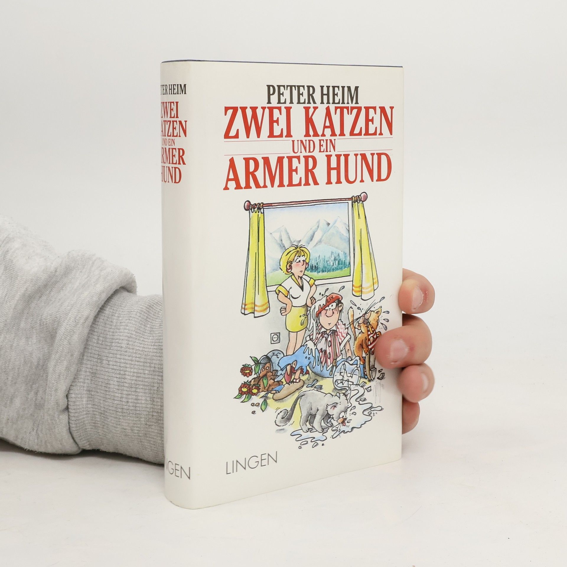 Zwei Katzen und ein Armer Hund