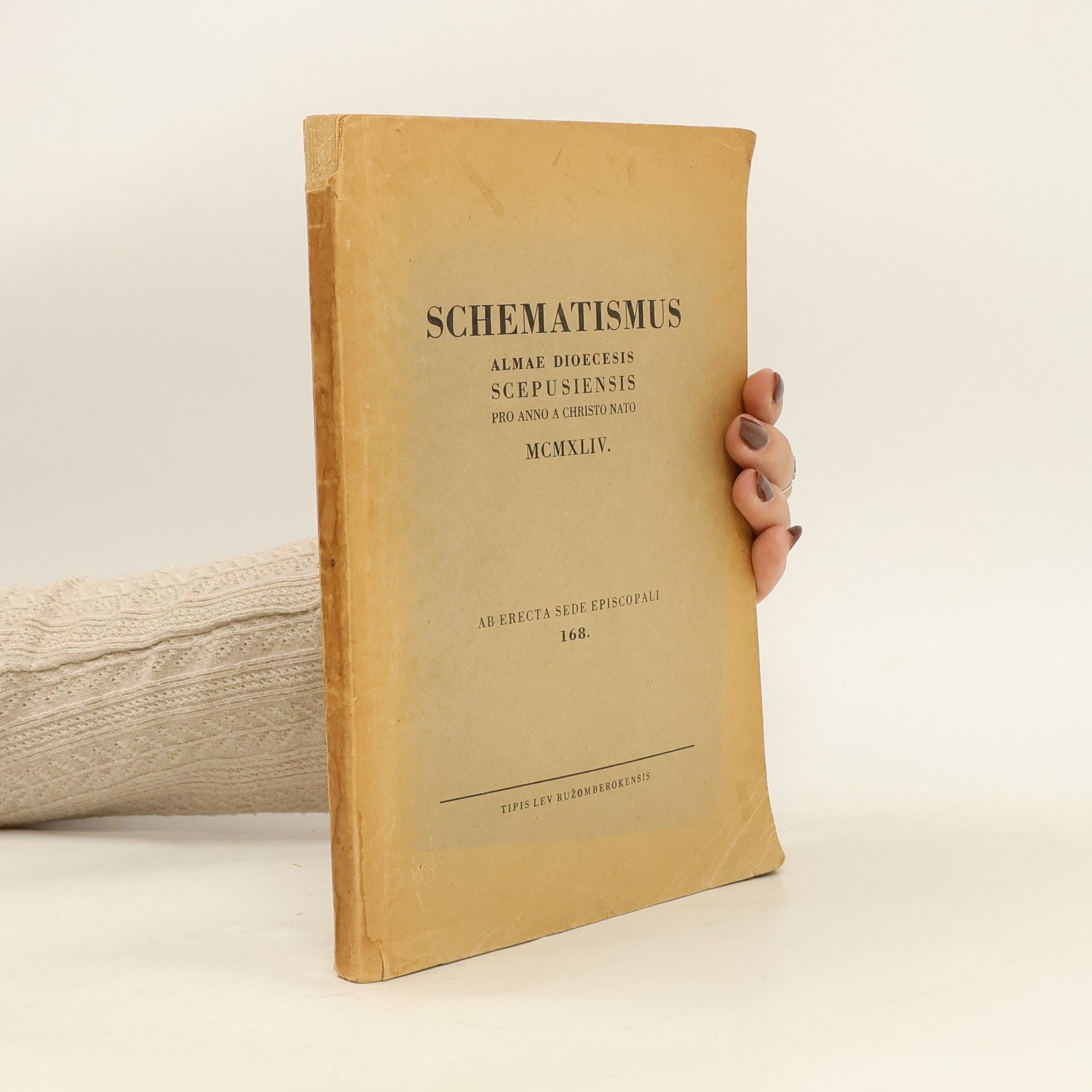 AA.VV. Schematismus. Ab erecta sede episcopali 168.