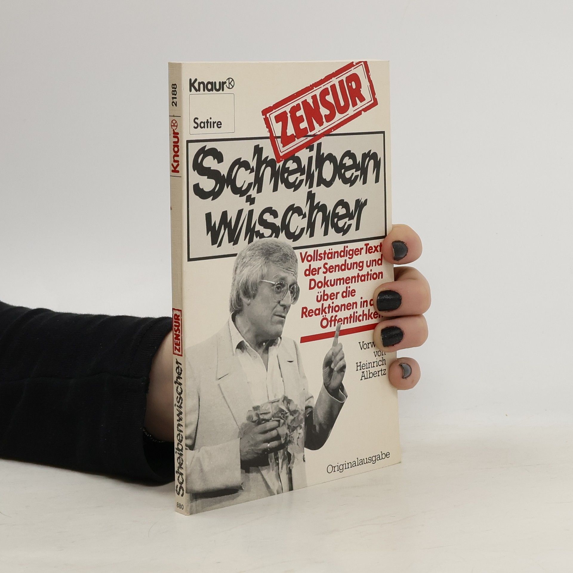 Heinrich Albertz Scheibenwischer-Zensur