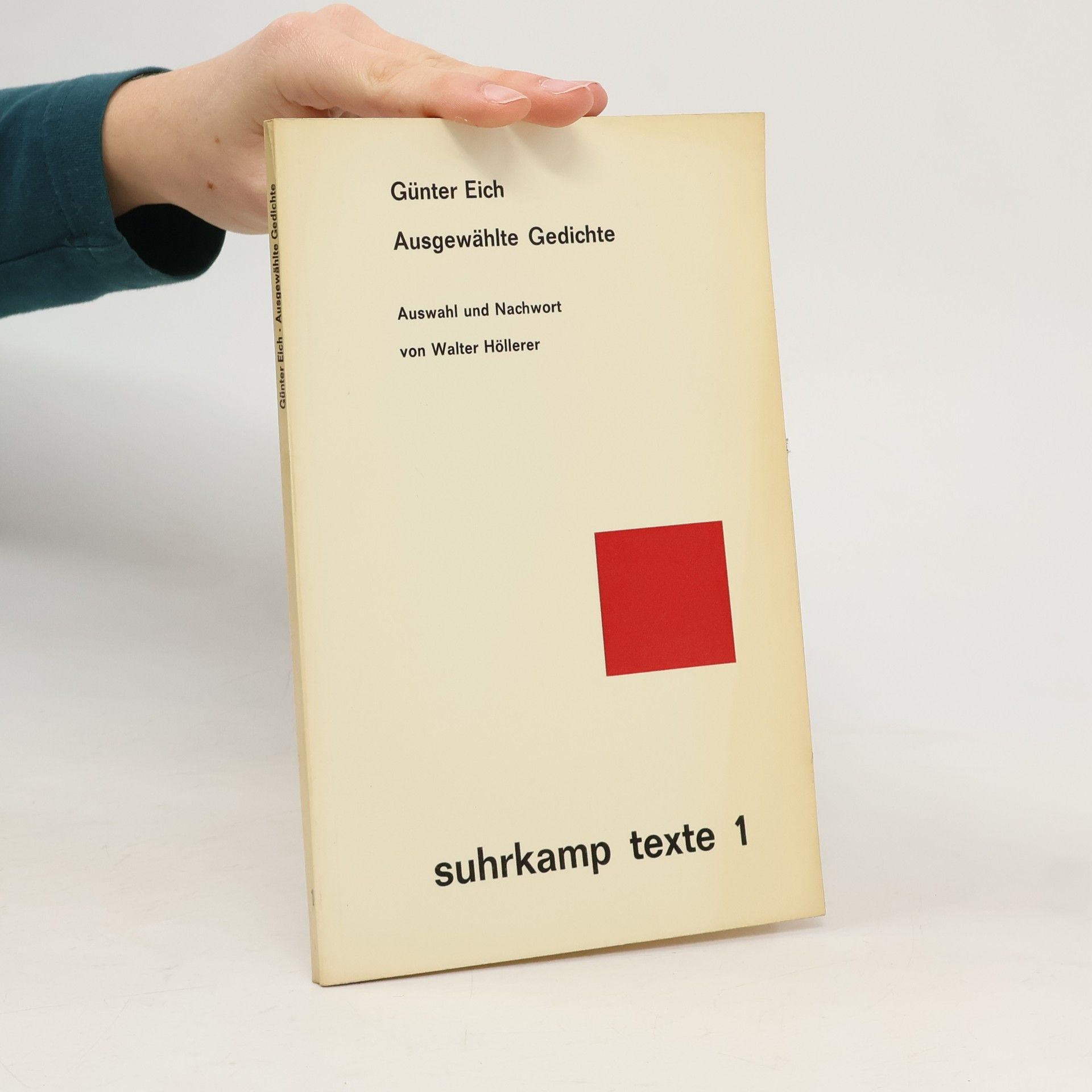 Günter Eich. Ausgewählte Gedichte