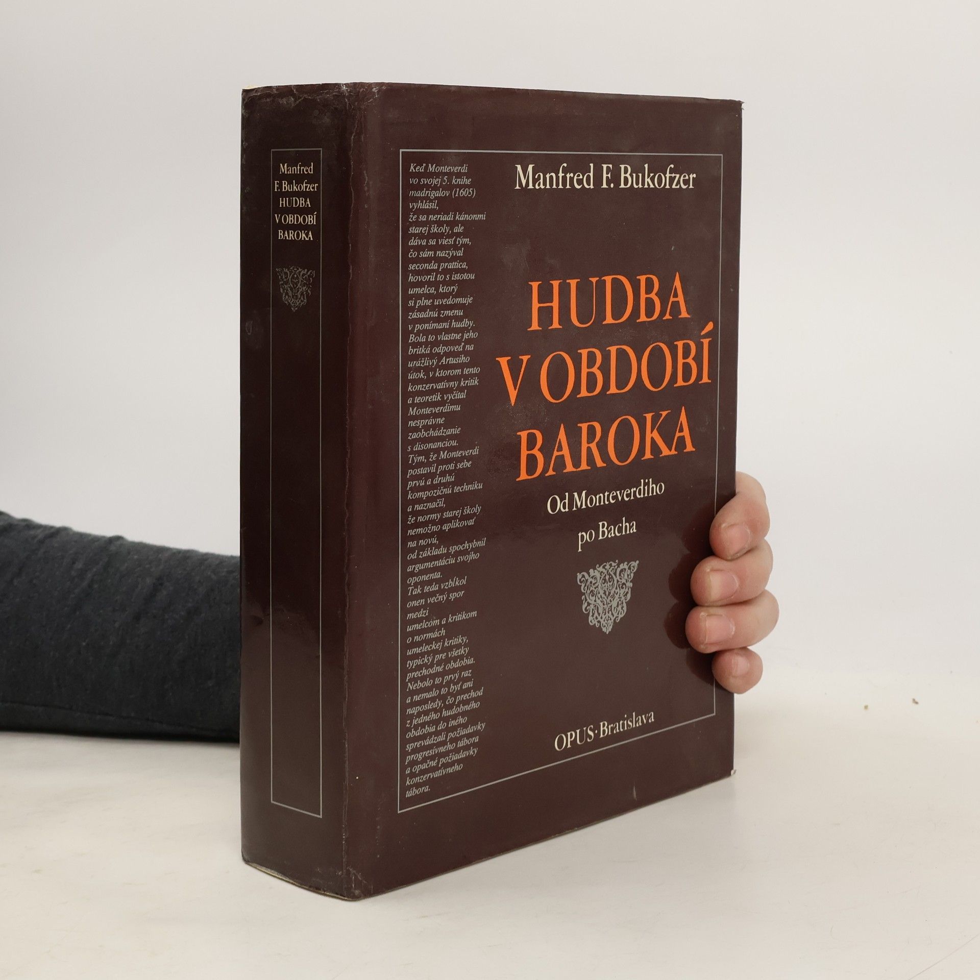 Manfred Fritz Bukofzer Hudba v období baroka. Od Monteverdiho po Bacha