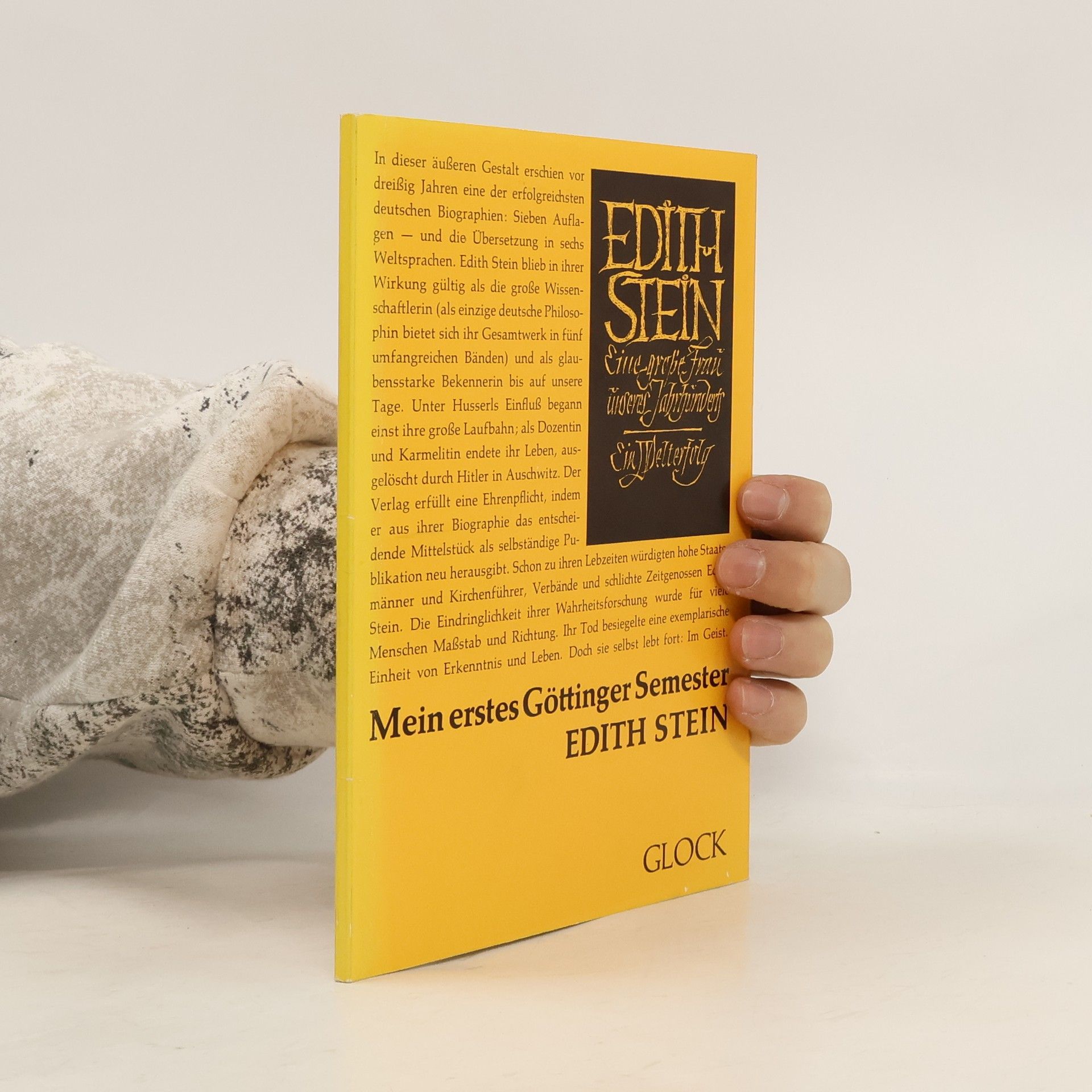 Edith Steinová Mein erstes Göttinger Semester