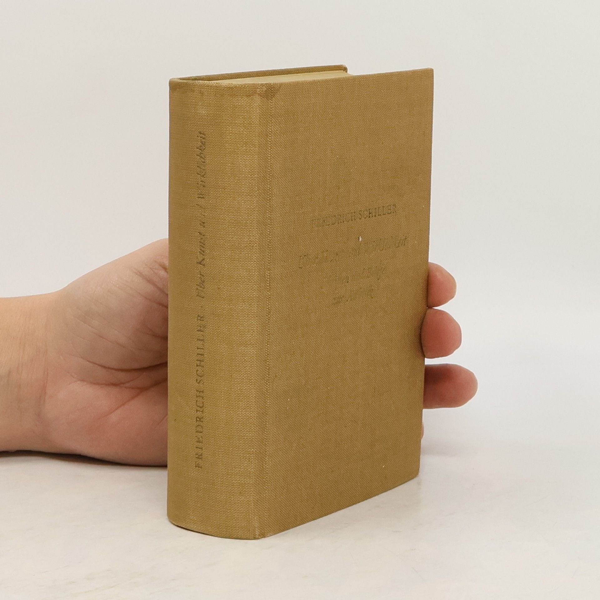 Friedrich Schiller Über Kunst und Wirklichkeit