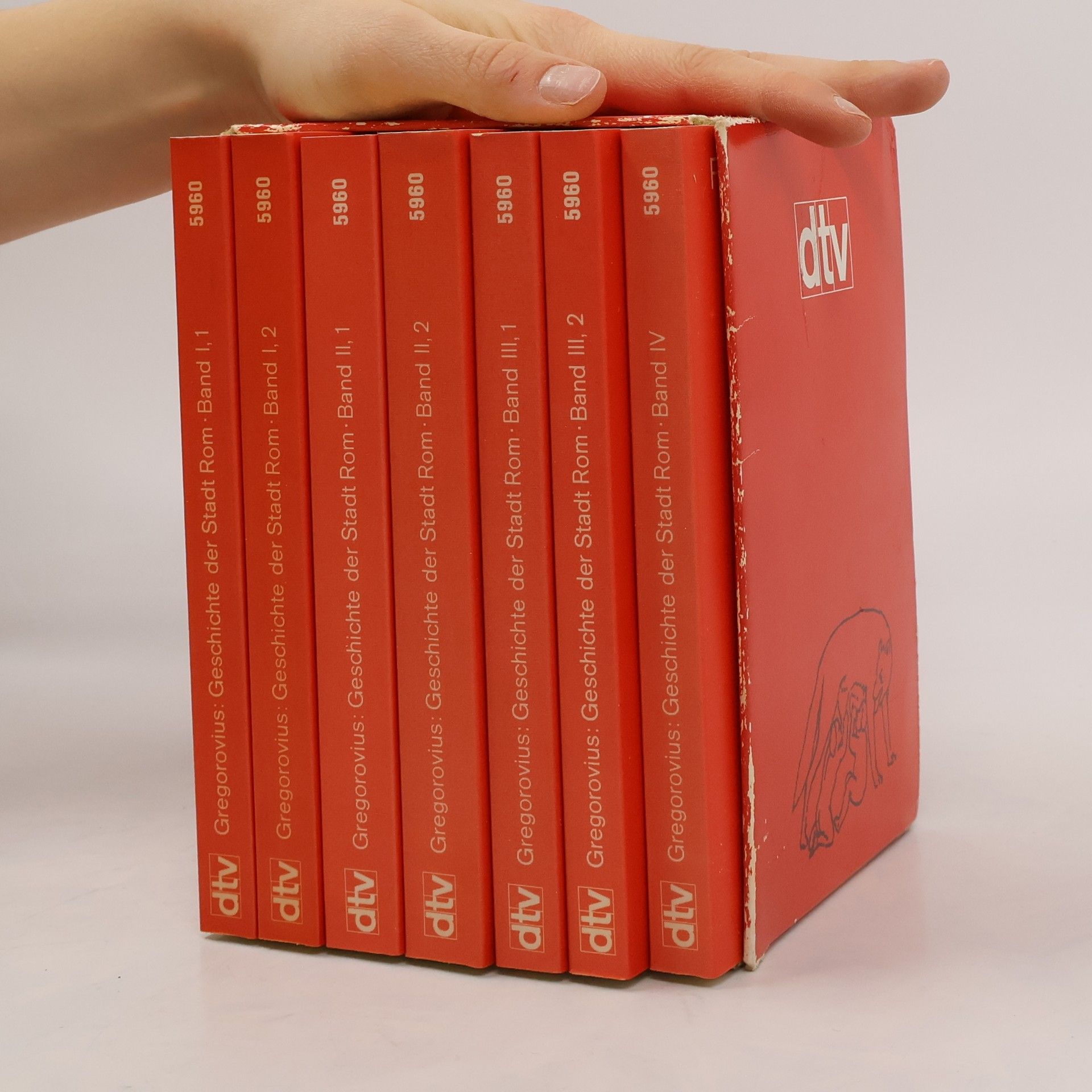 Ferdinand Gregorovius Geschichte der Stadt Rom (Band I 1,2, II 1,2, III 1,2. IV)