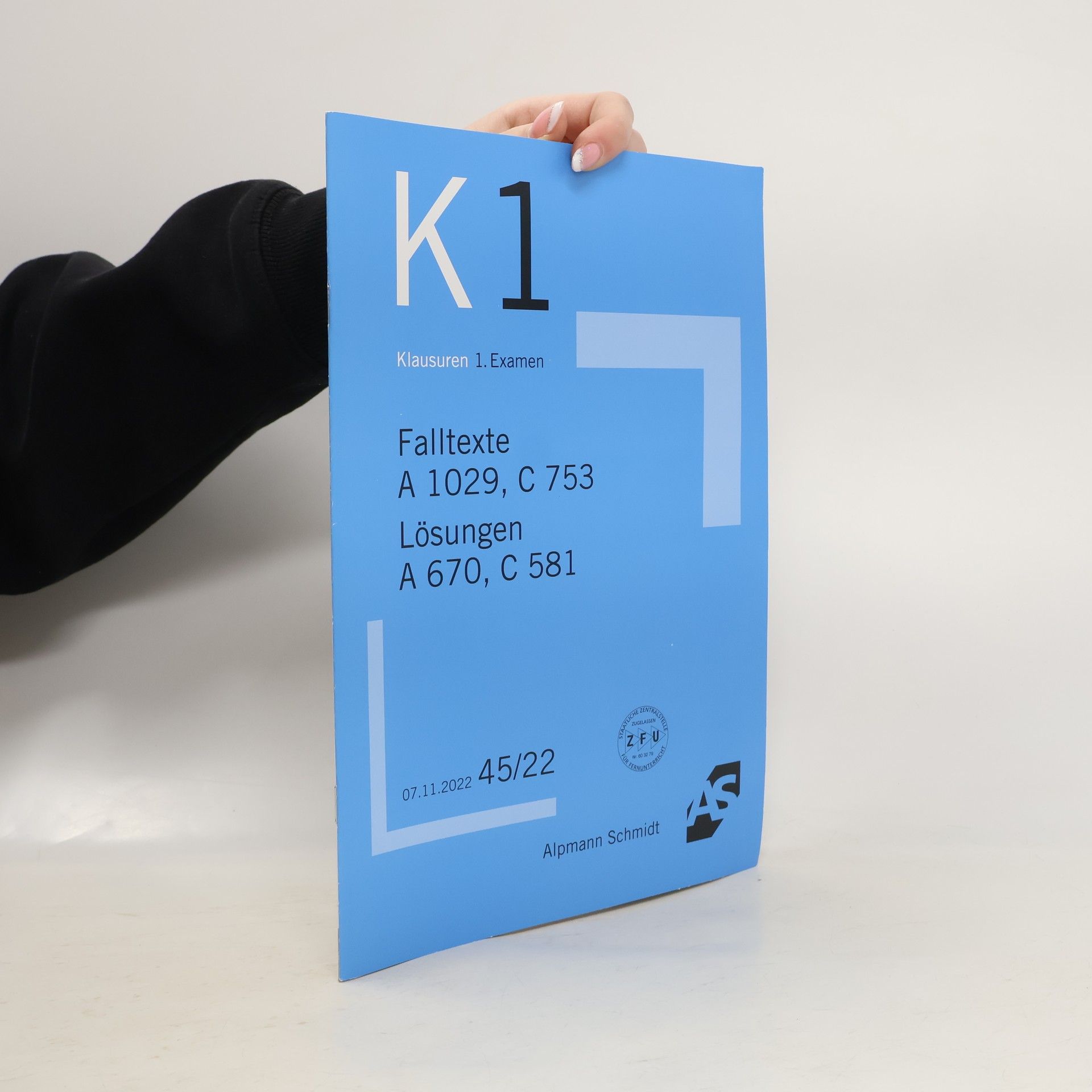 K1. Klausuren 1. Examen 45/22