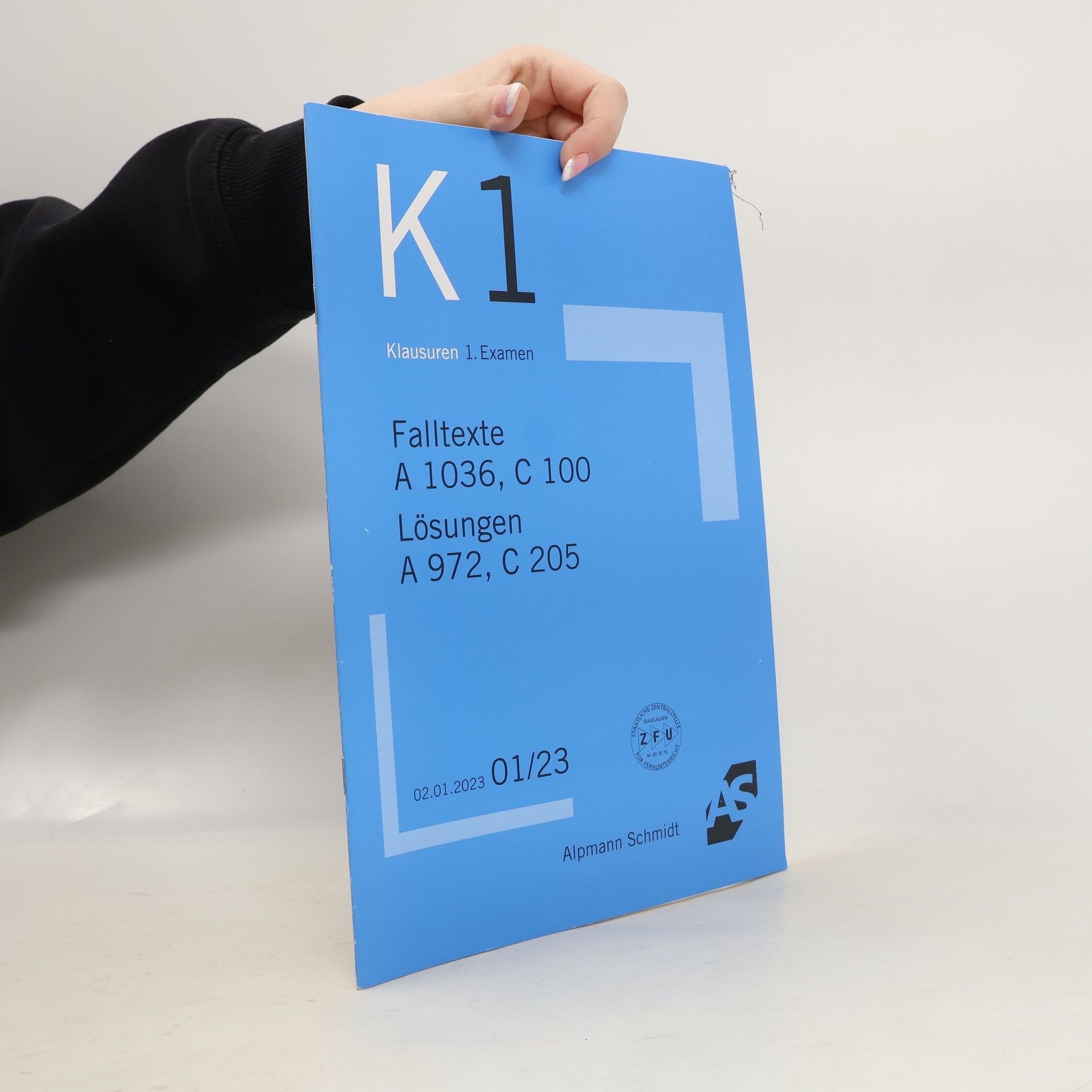 K1. Klausuren 1. Examen 1/23