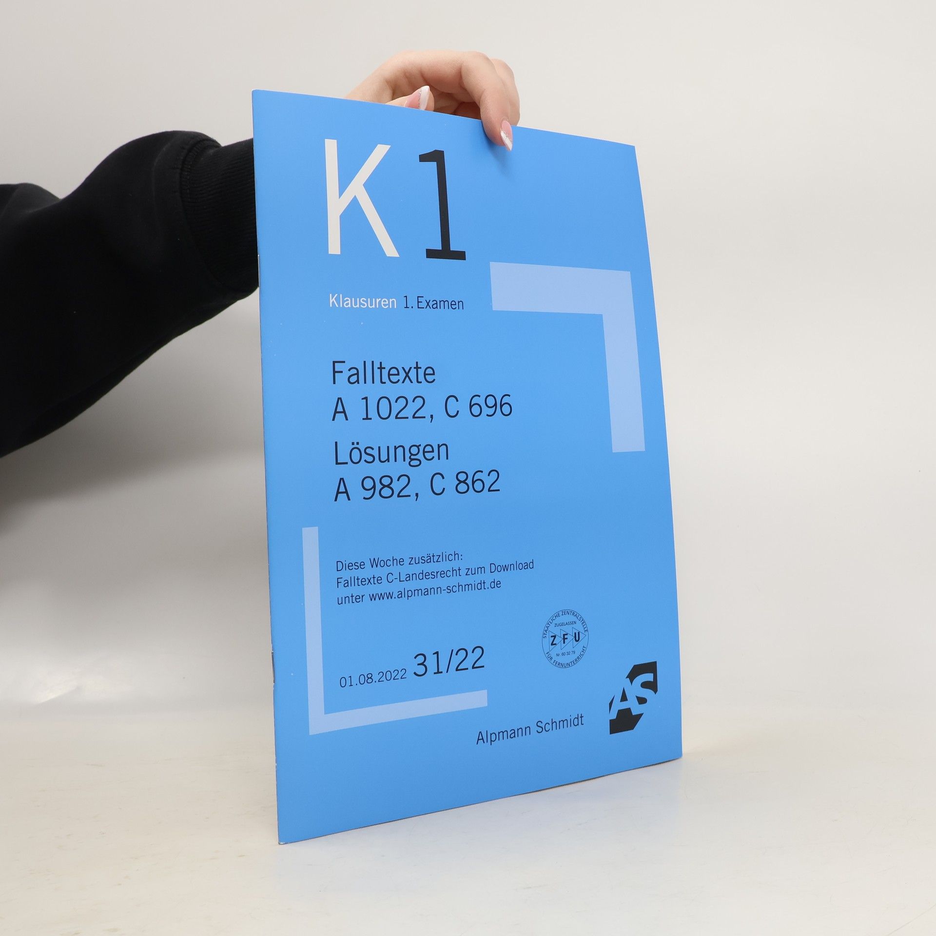 K1. Klausuren 1. Examen 31/22