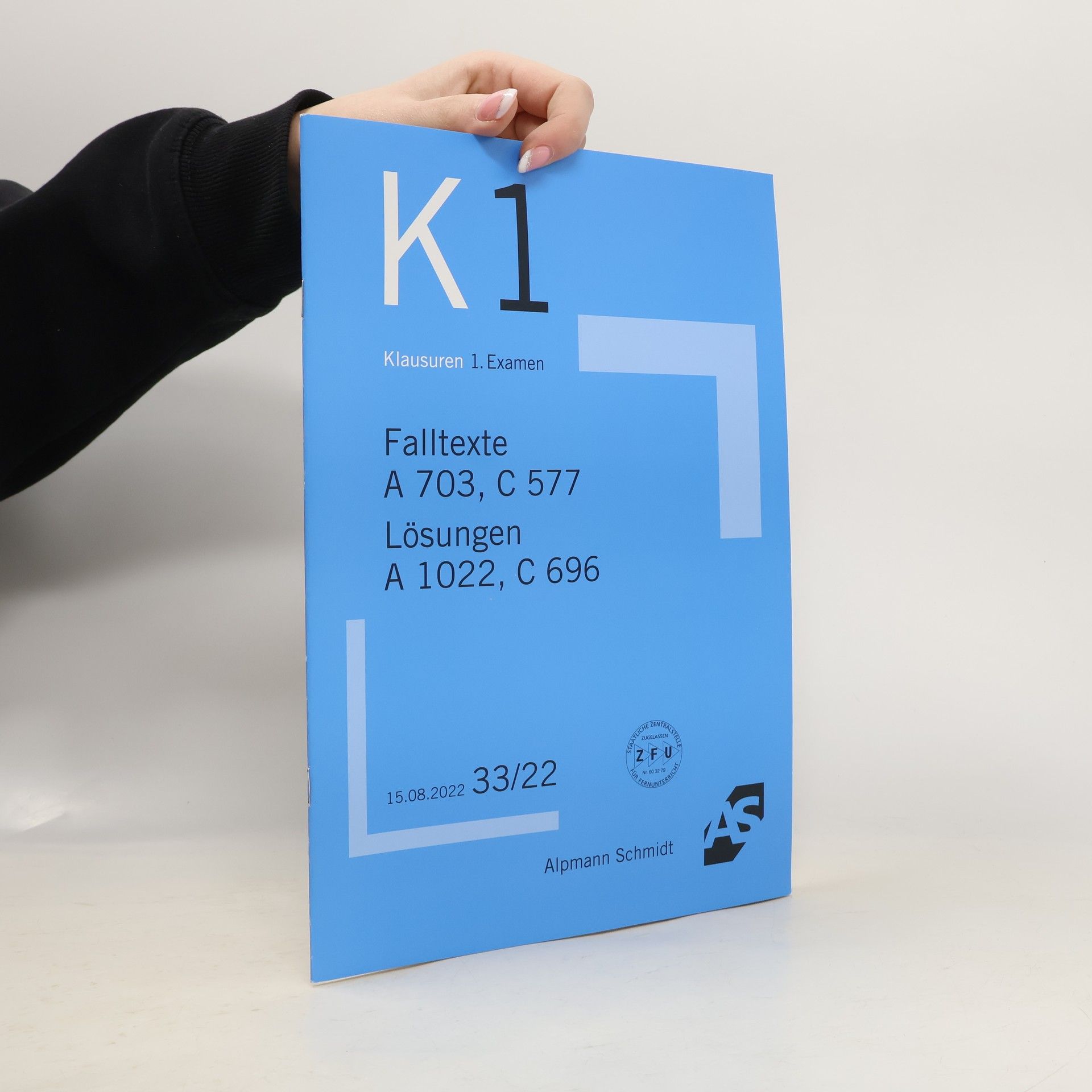 K1. Klausuren 1. Examen 33/22