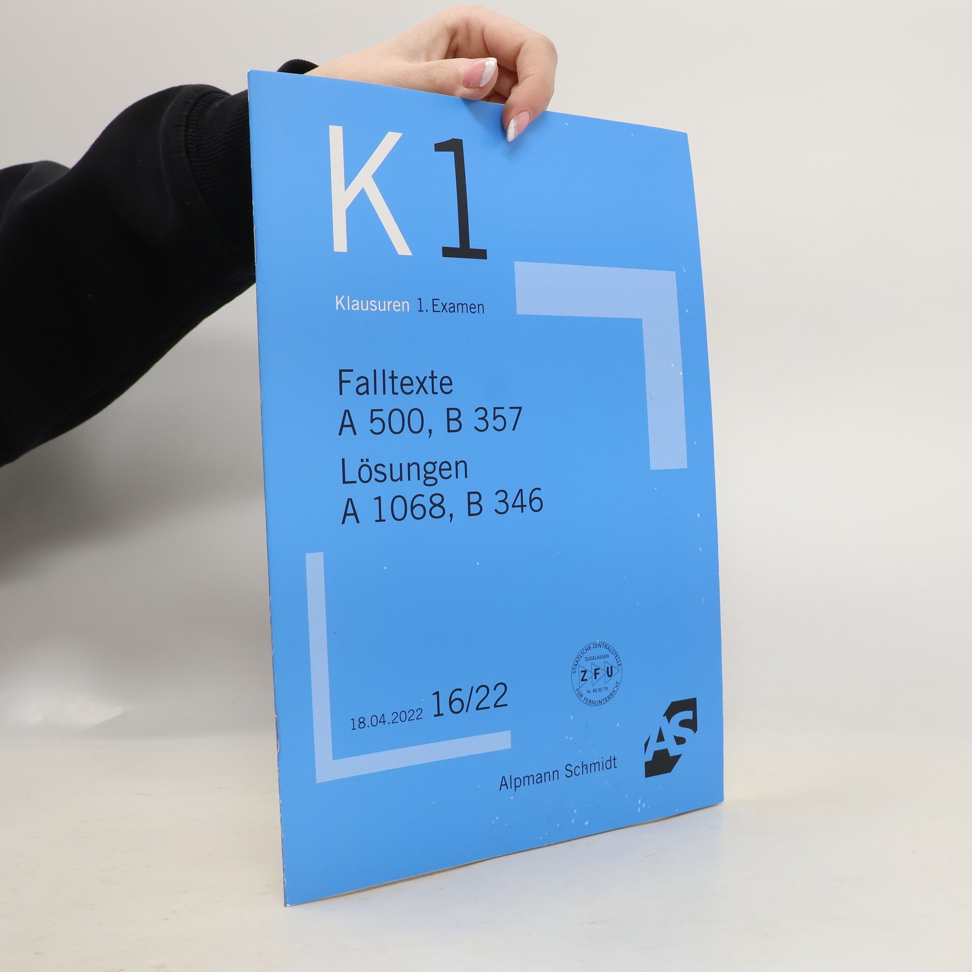 K1. Klausuren 1. Examen 16/22