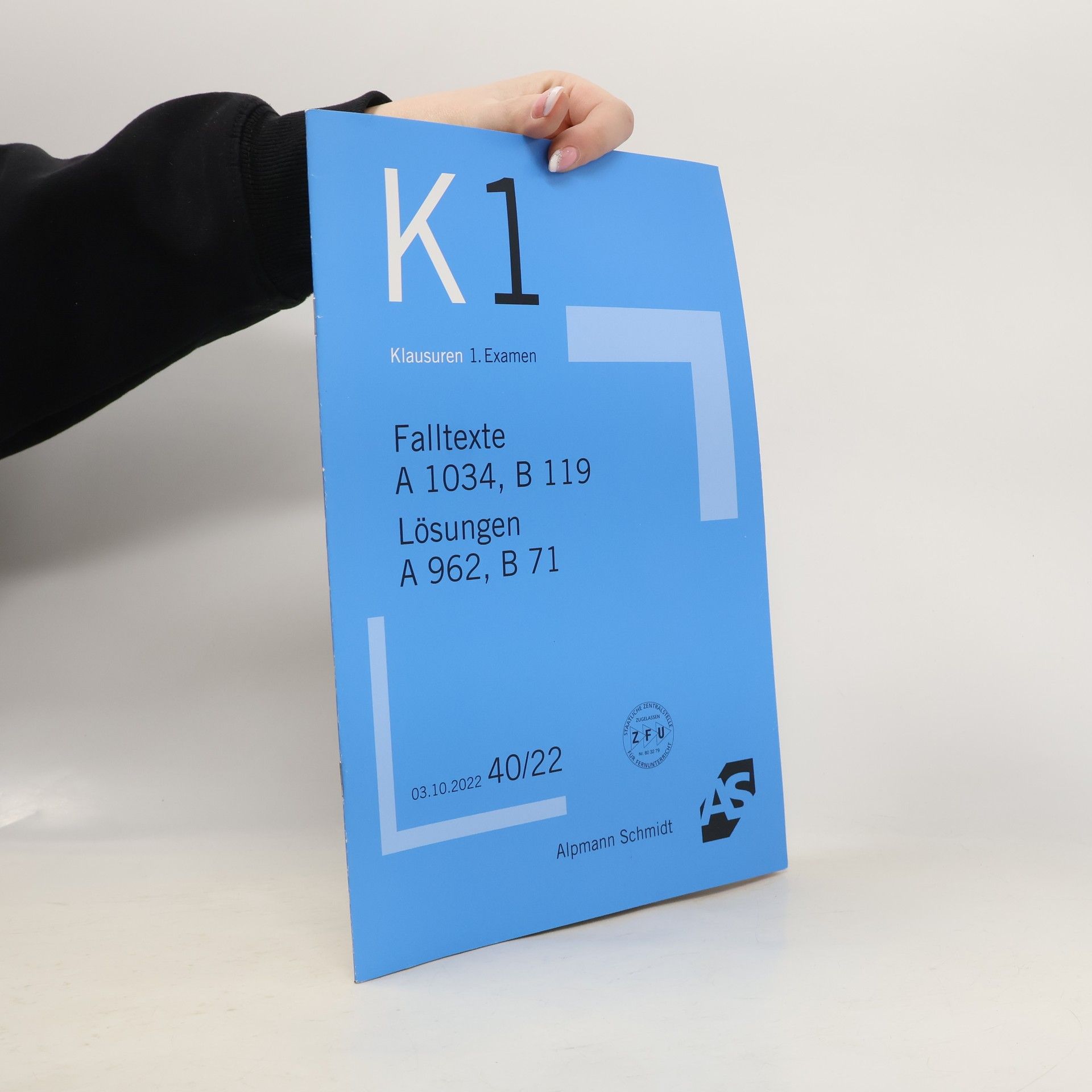 K1. Klausuren 1. Examen 40/22