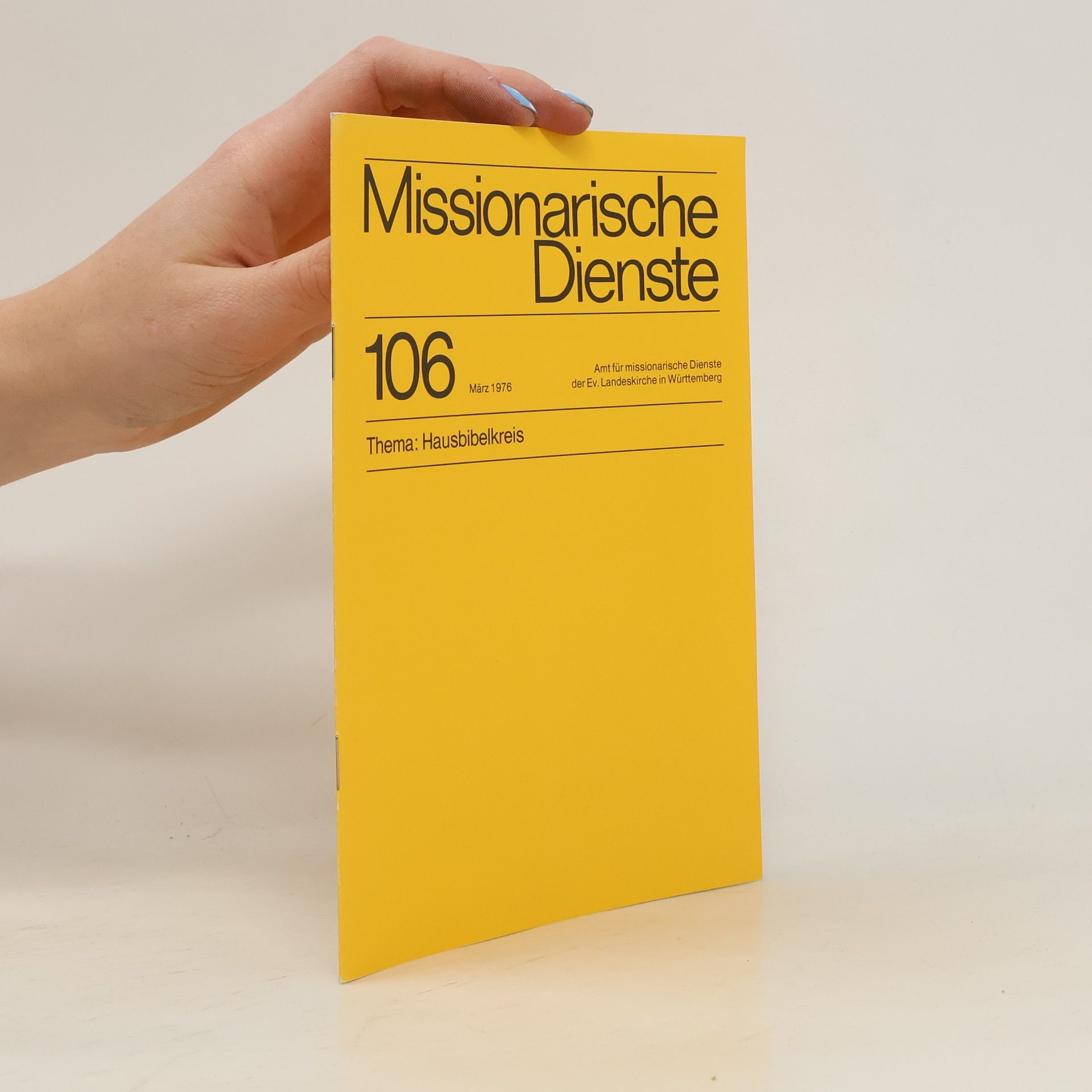 Auteurscollectief Missionarische Dienste 106/1976
