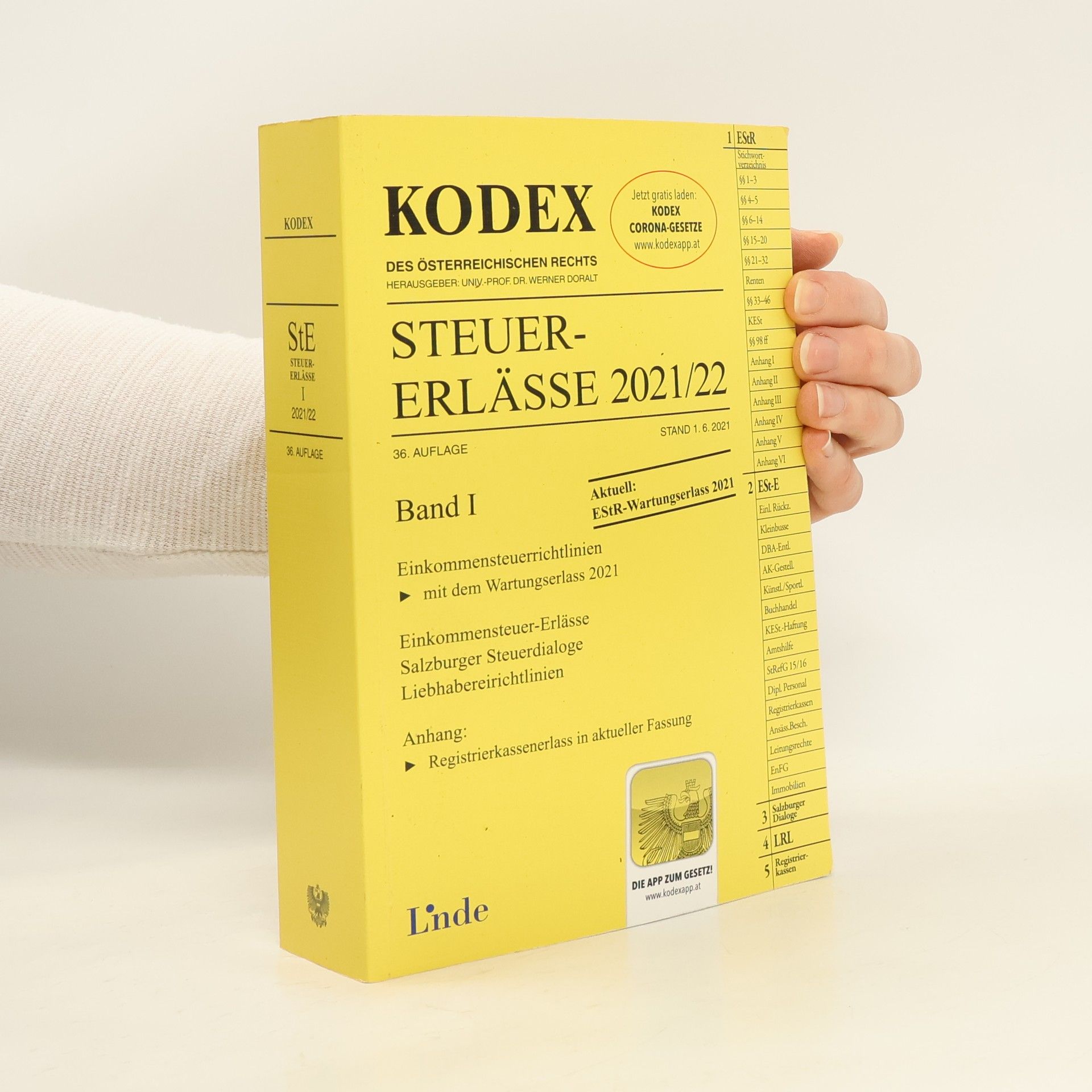 KODEX Steuer-Erlässe 2021/22, Band I