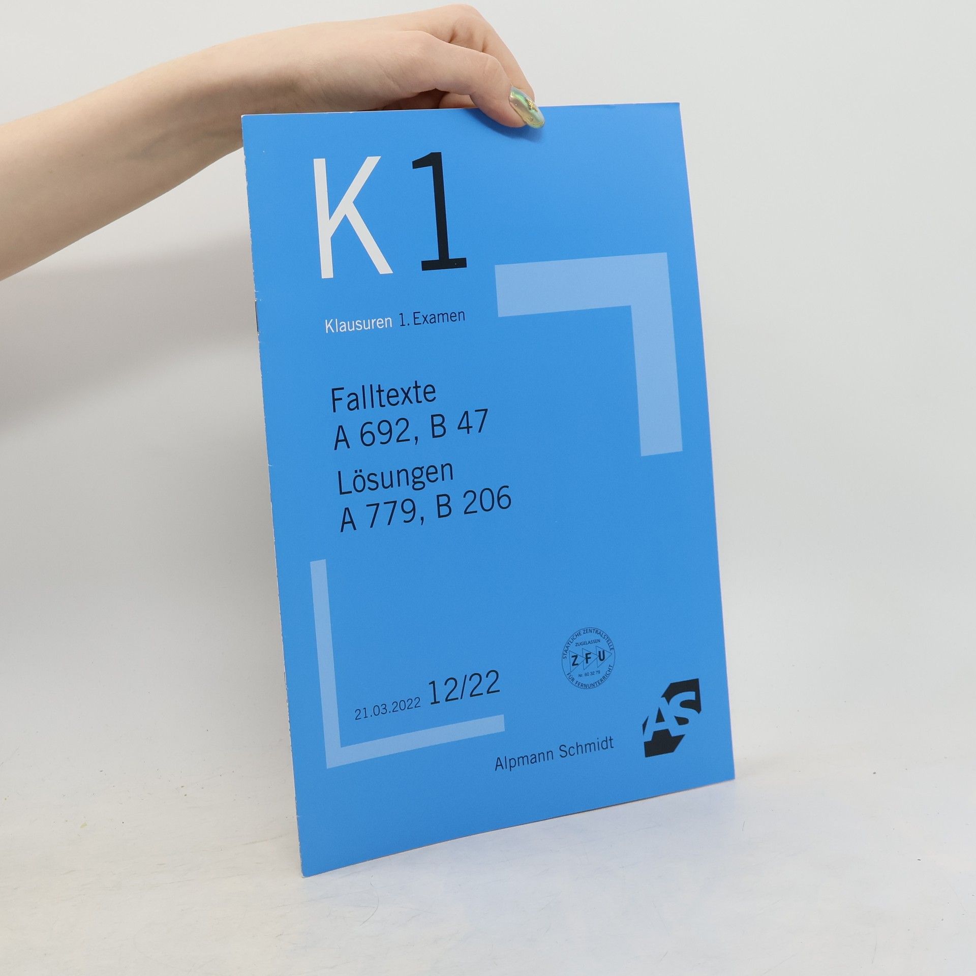 K1. Klausuren 1. Examen 12/22