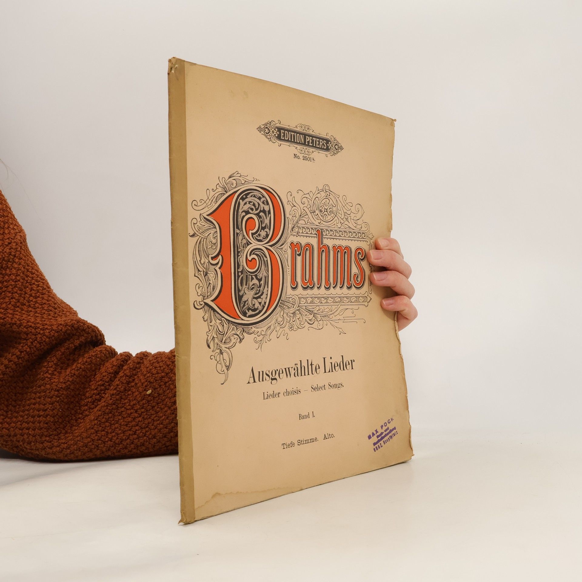 Johannes Brahms Ausgewählte Lieder. Band I