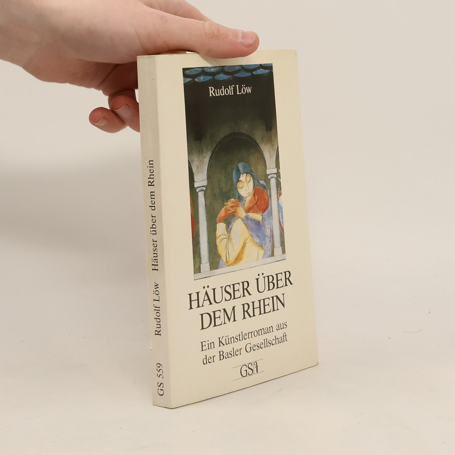 Häuser über dem Rhein