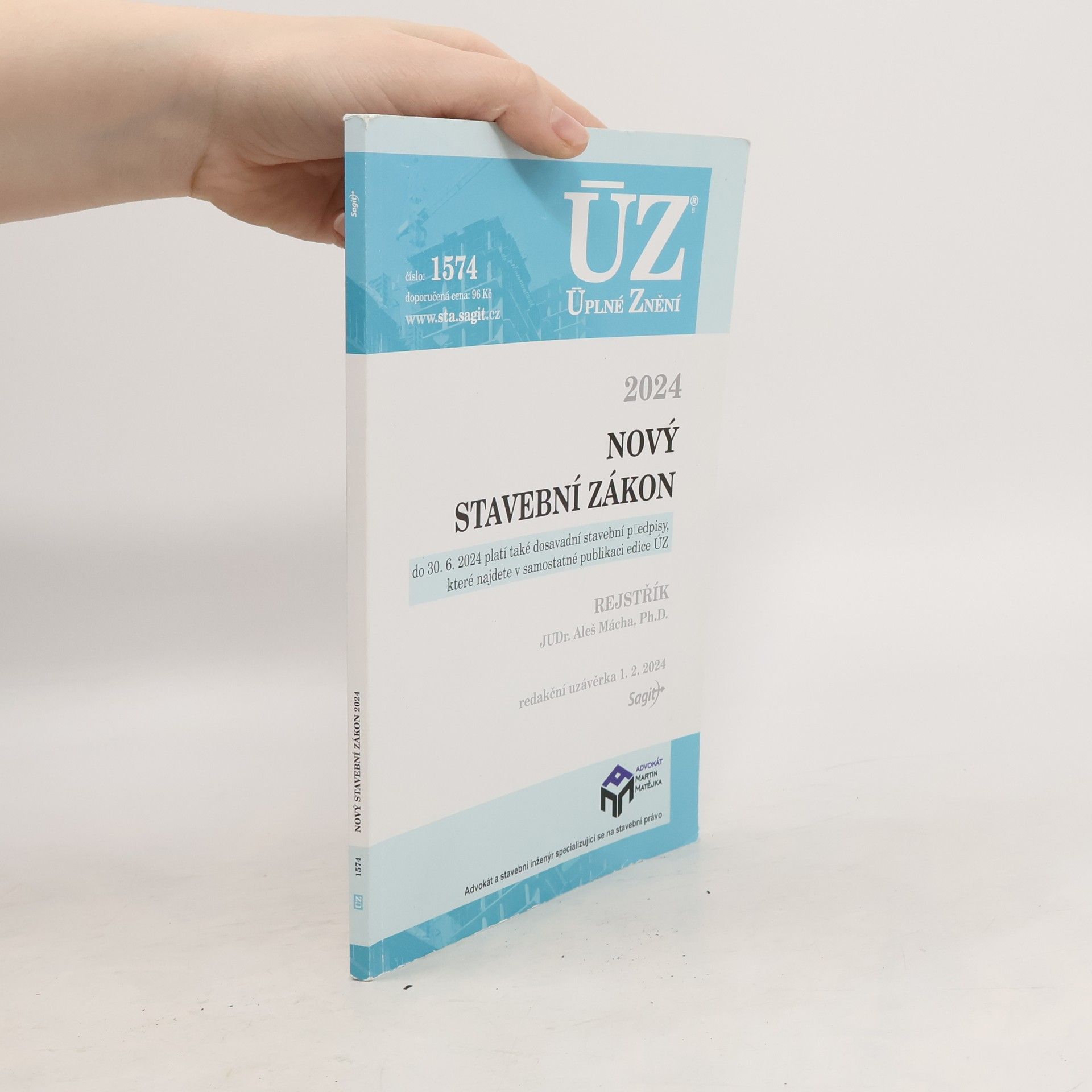 Sagit ÚZ 1574 Nový stavební zákon 2024