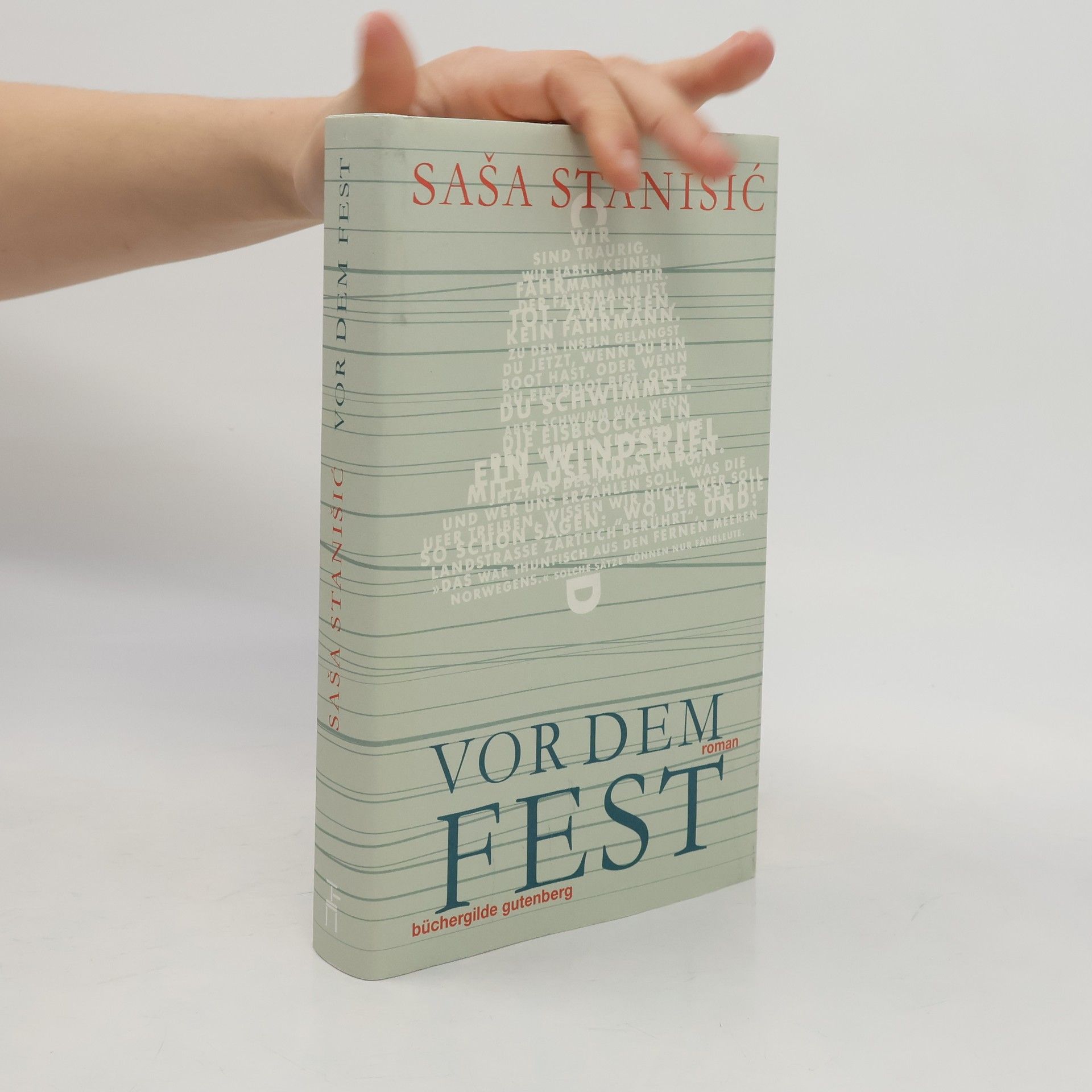 Saša Stanišič Vor dem Fest