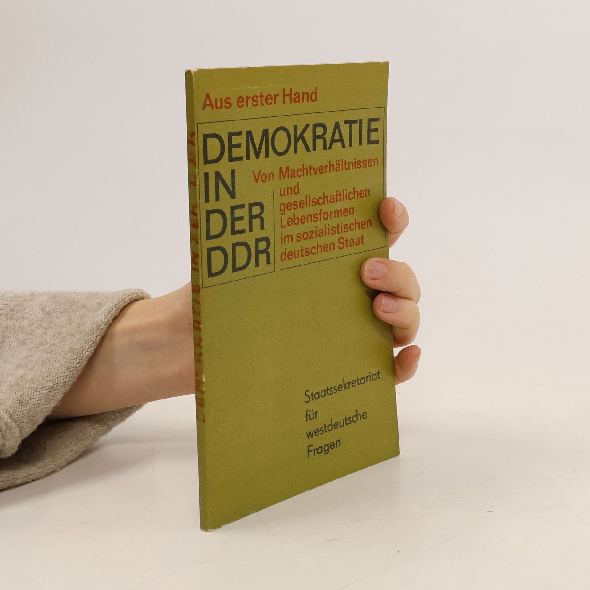 Collectif d'auteurs Demokratie in der DDR