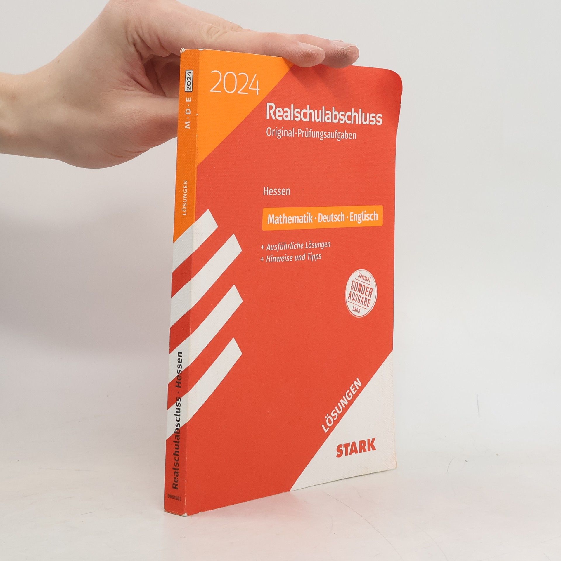 Autorenkollektiv STARK Lösungen zu Original-Prüfungen Realschulabschluss 2024 - Mathematik, Deutsch, Englisch - Hessen
