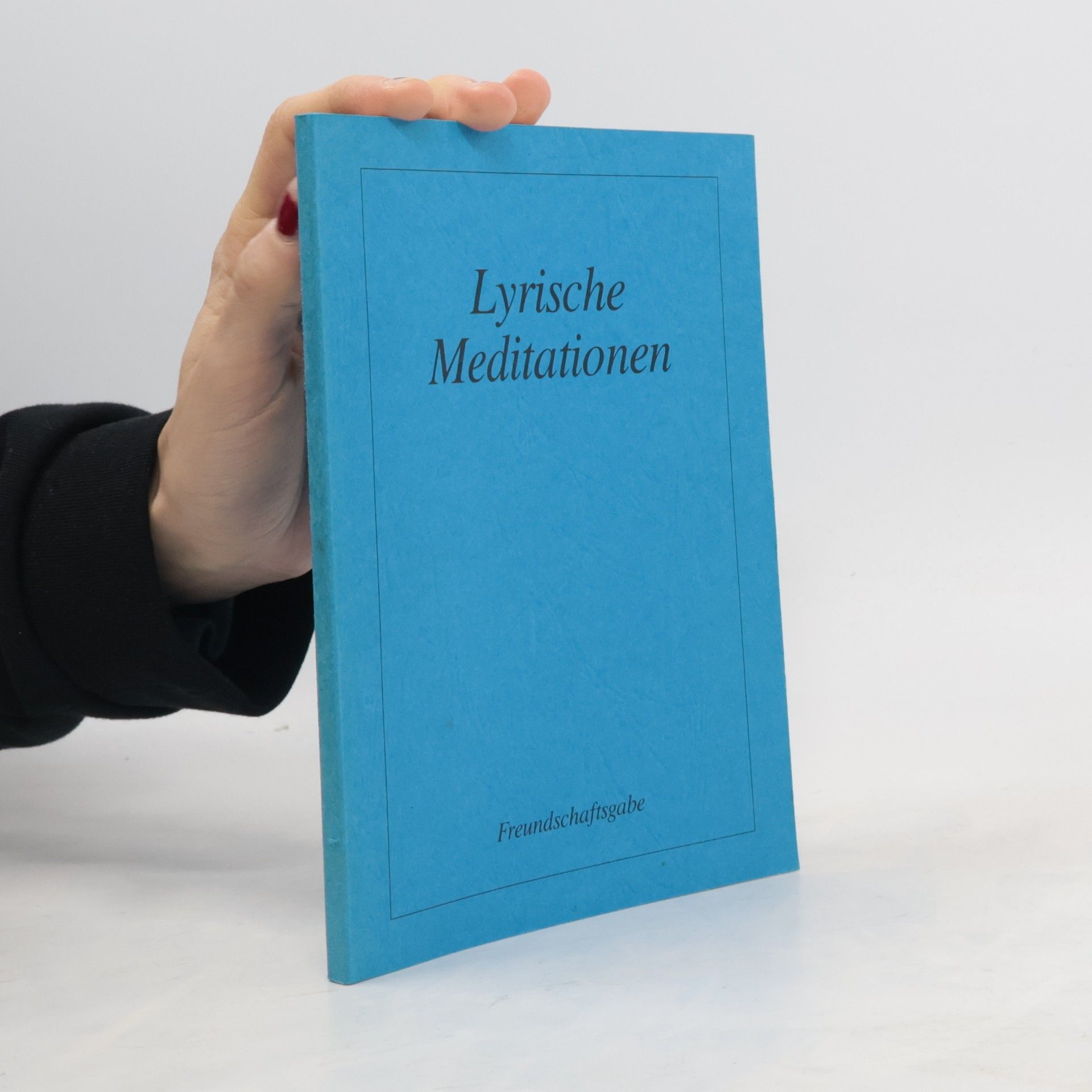 Bettina Mascher-Rinkens Lyrische Meditationen