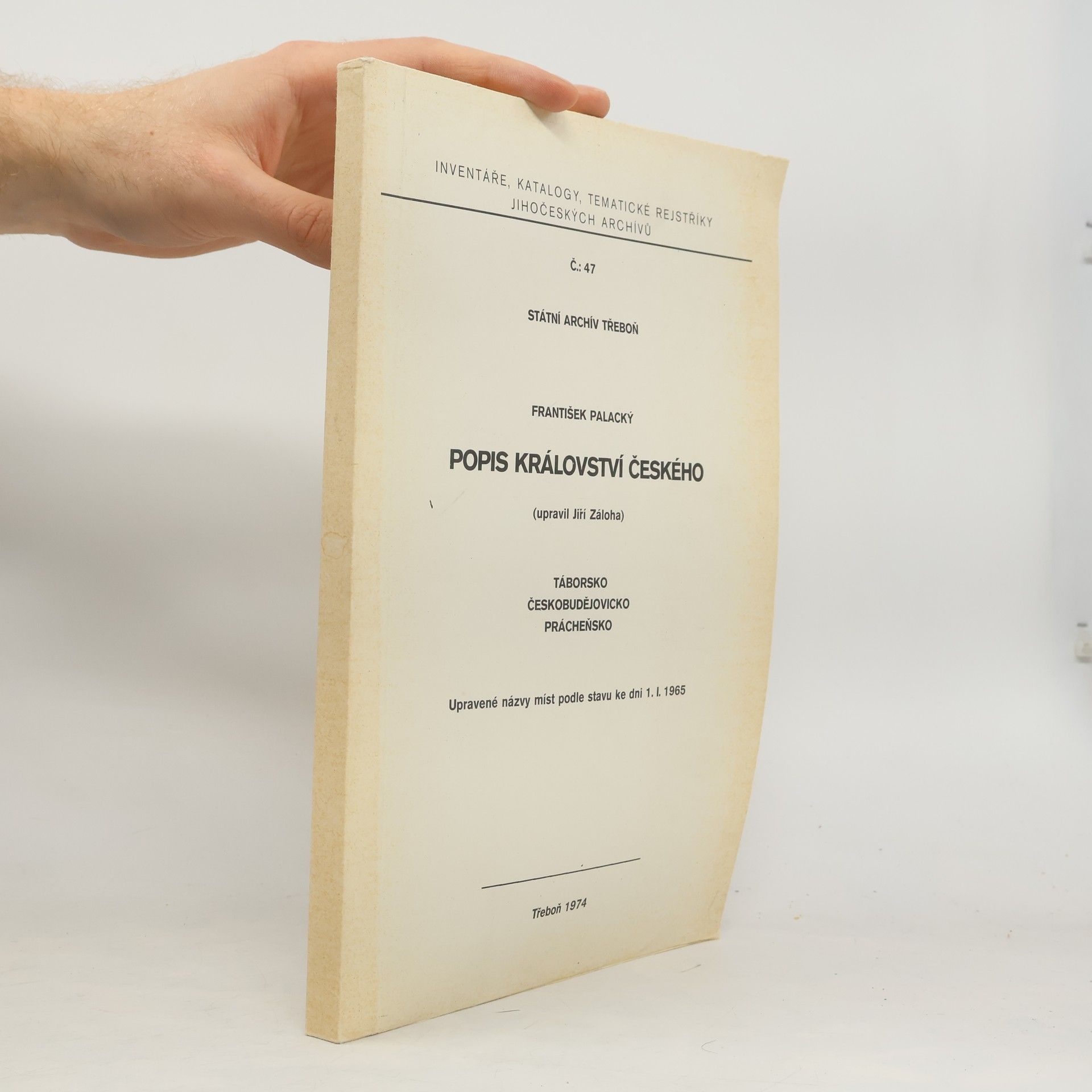 František Palacký Popis Království českého