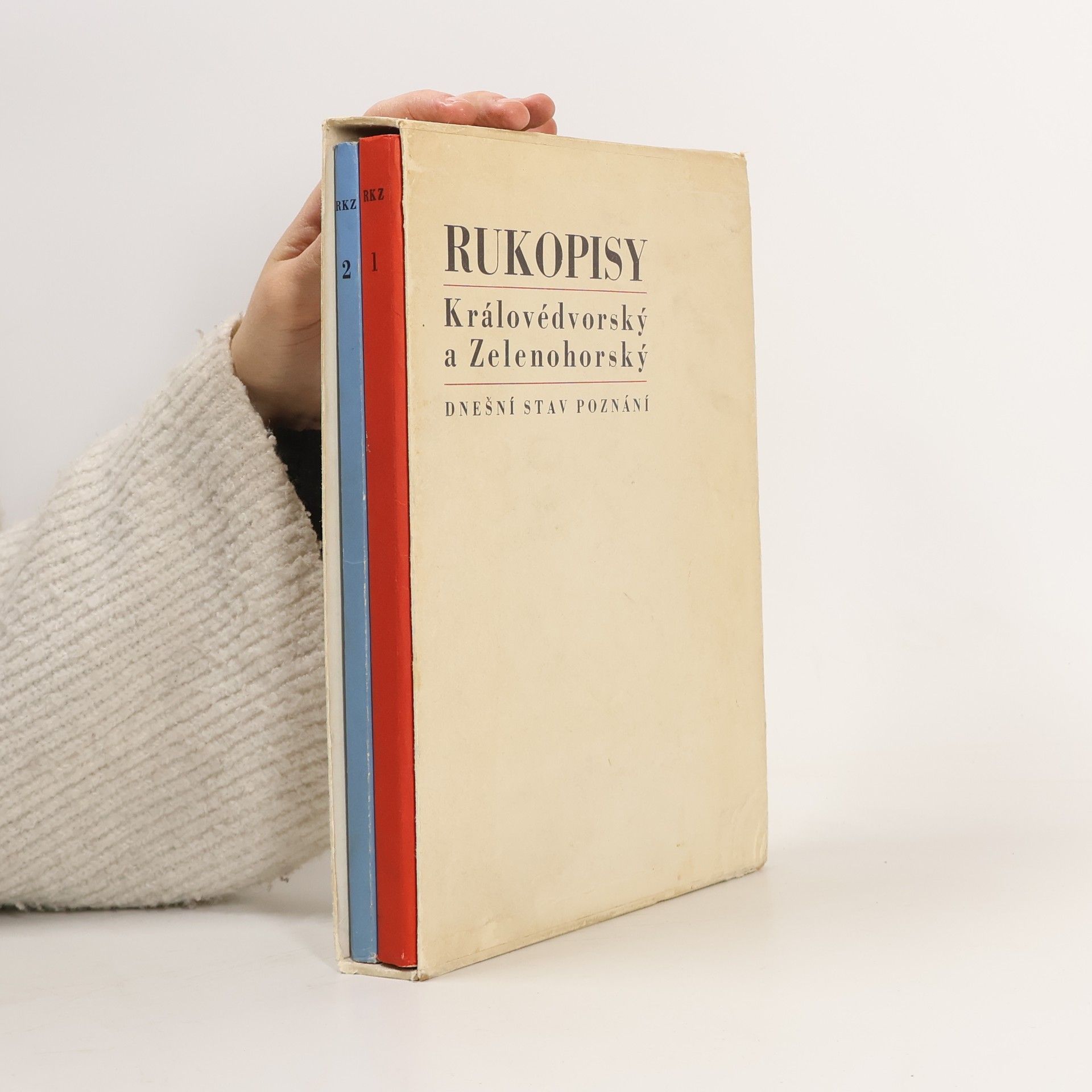 Rukopisy Královédvorský a Zelenohorský. Dnešní stav poznání. Sborník studií, 1. a 2. kniha