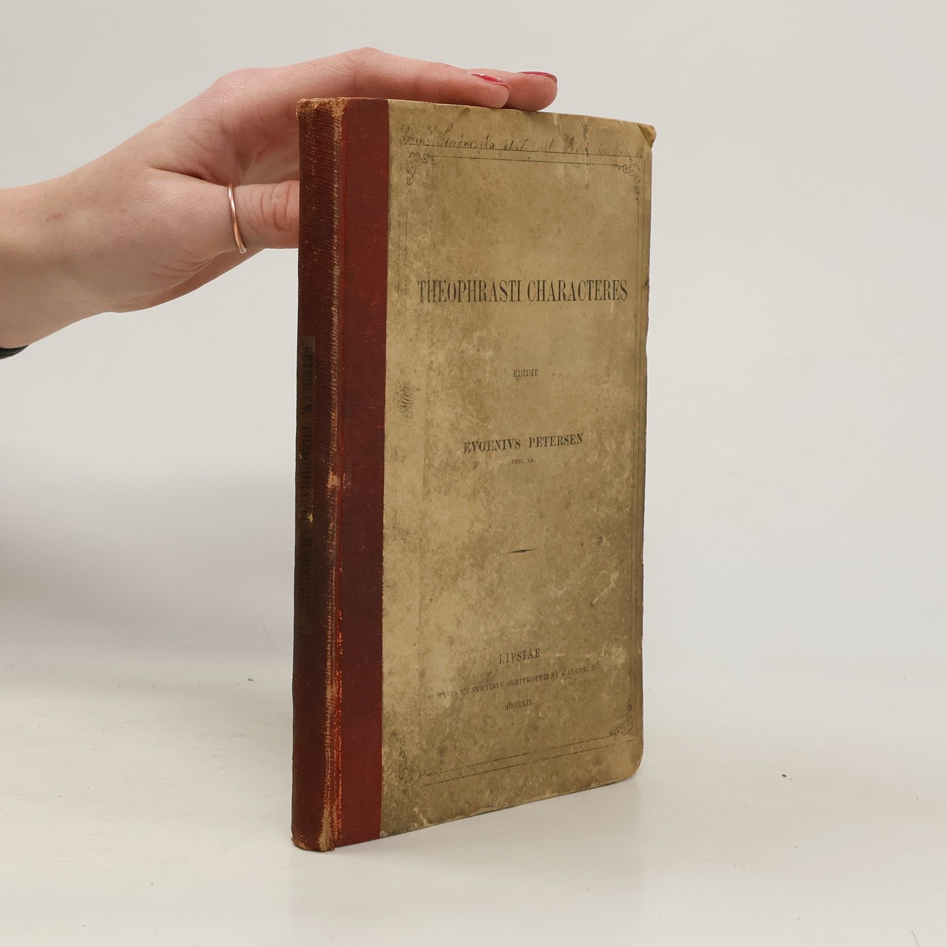 Eugenius Petersen Theophrasti characteres