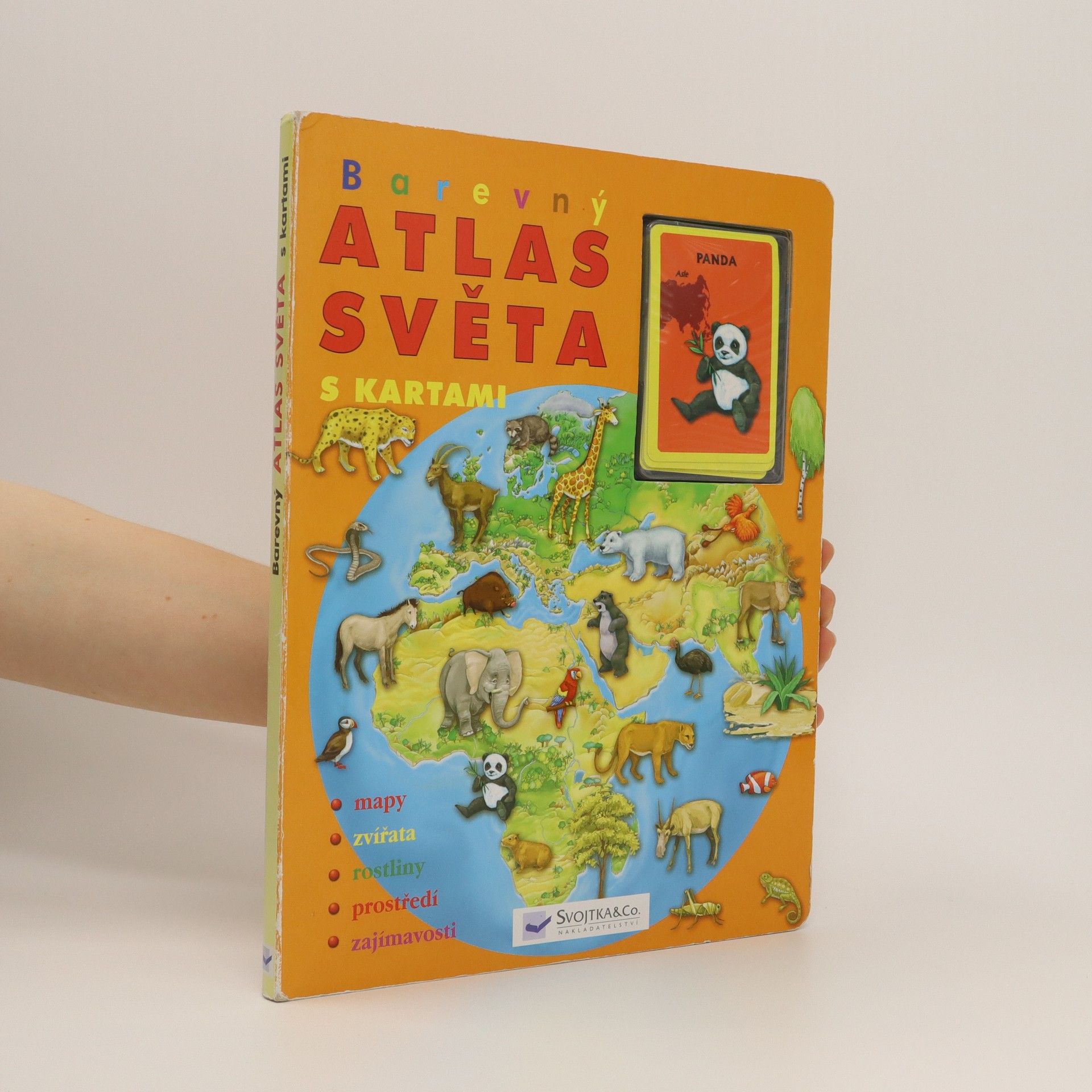 Kolektiv autorů Barevný atlas světa - s kartami - mapy, zvířata, rostliny, prostředí, zajímavosti