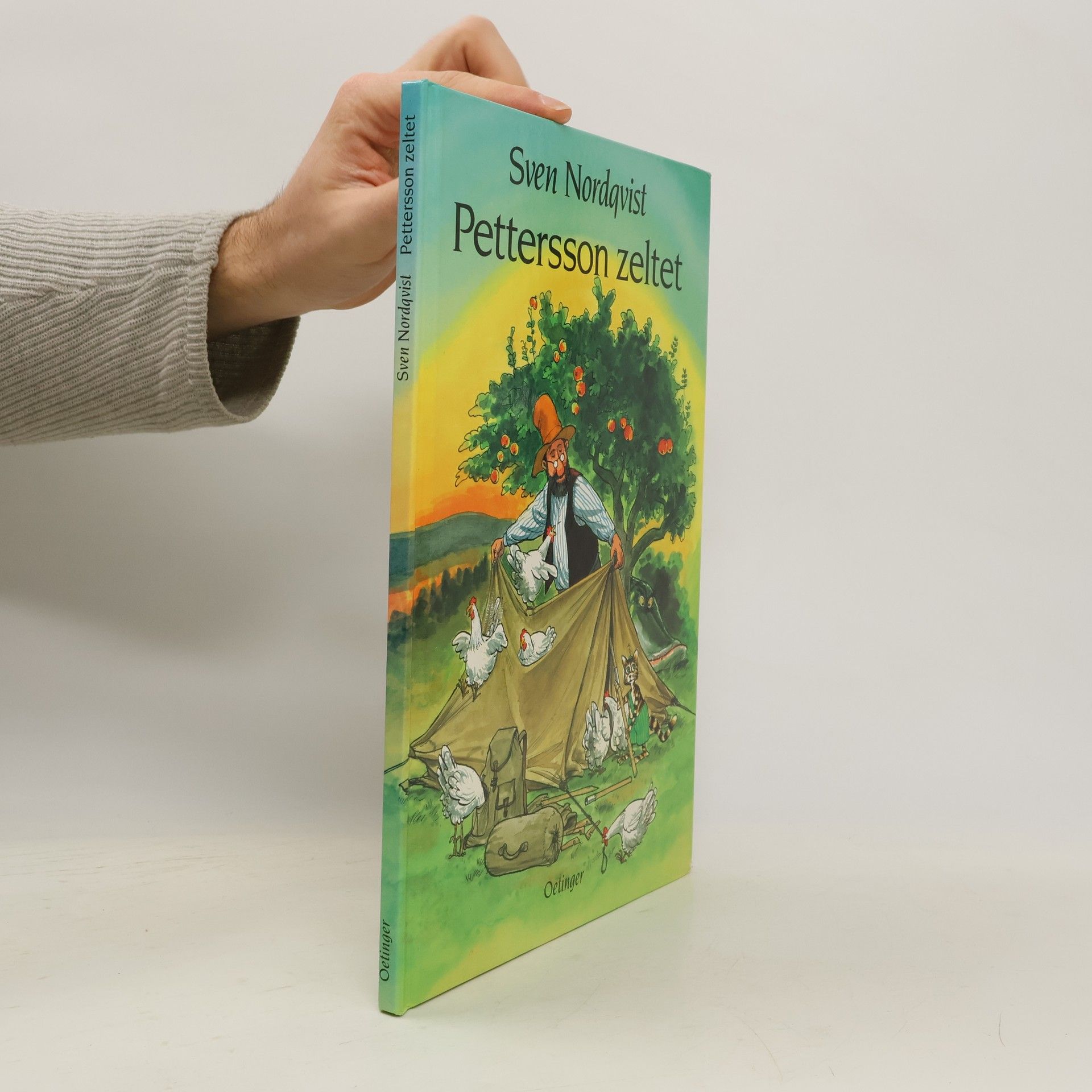 Sven Nordqvist Pettersson zeltet