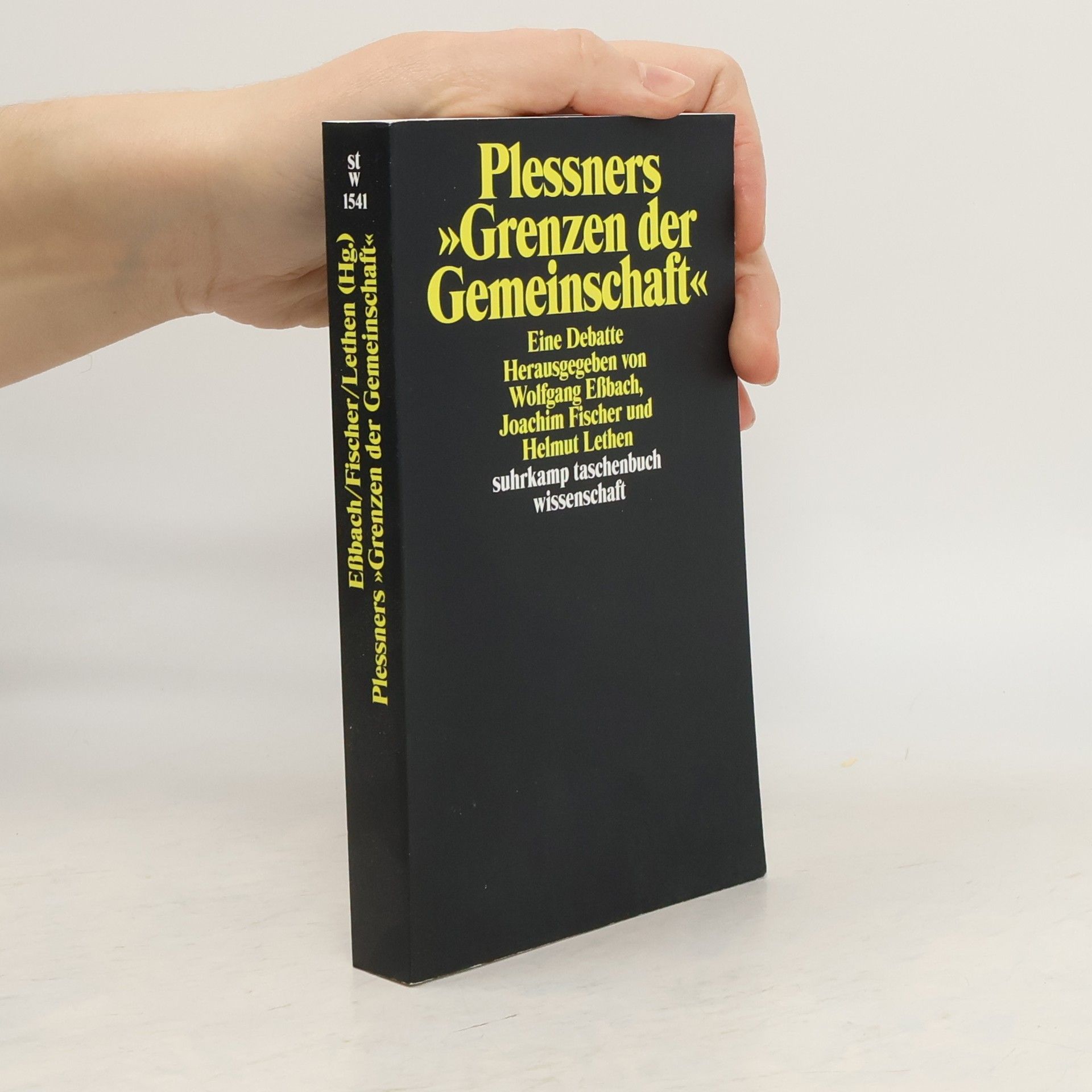 Plessners "Grenzen der Gemeinschaft"