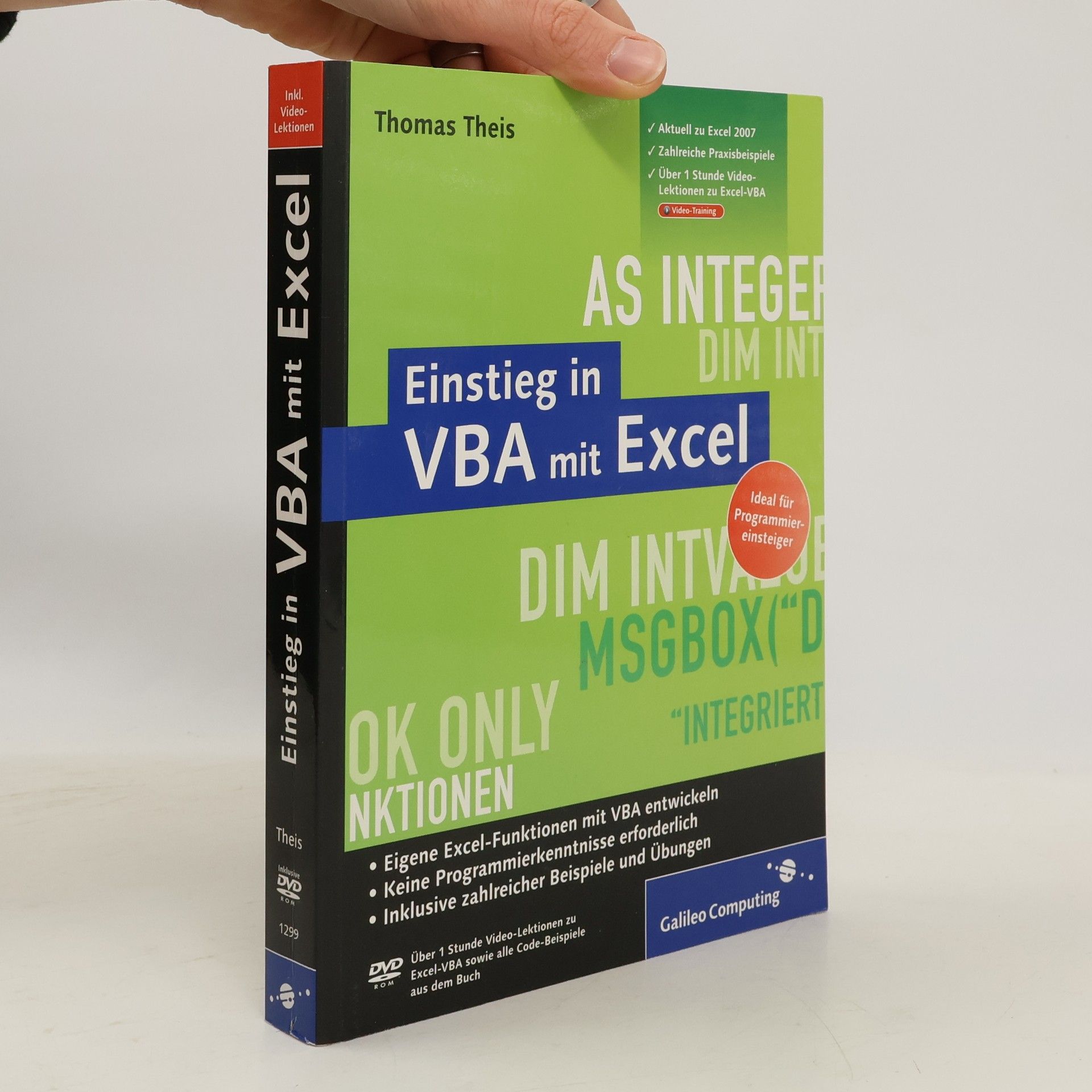 Thomas Theis Einstieg in VBA mit Excel