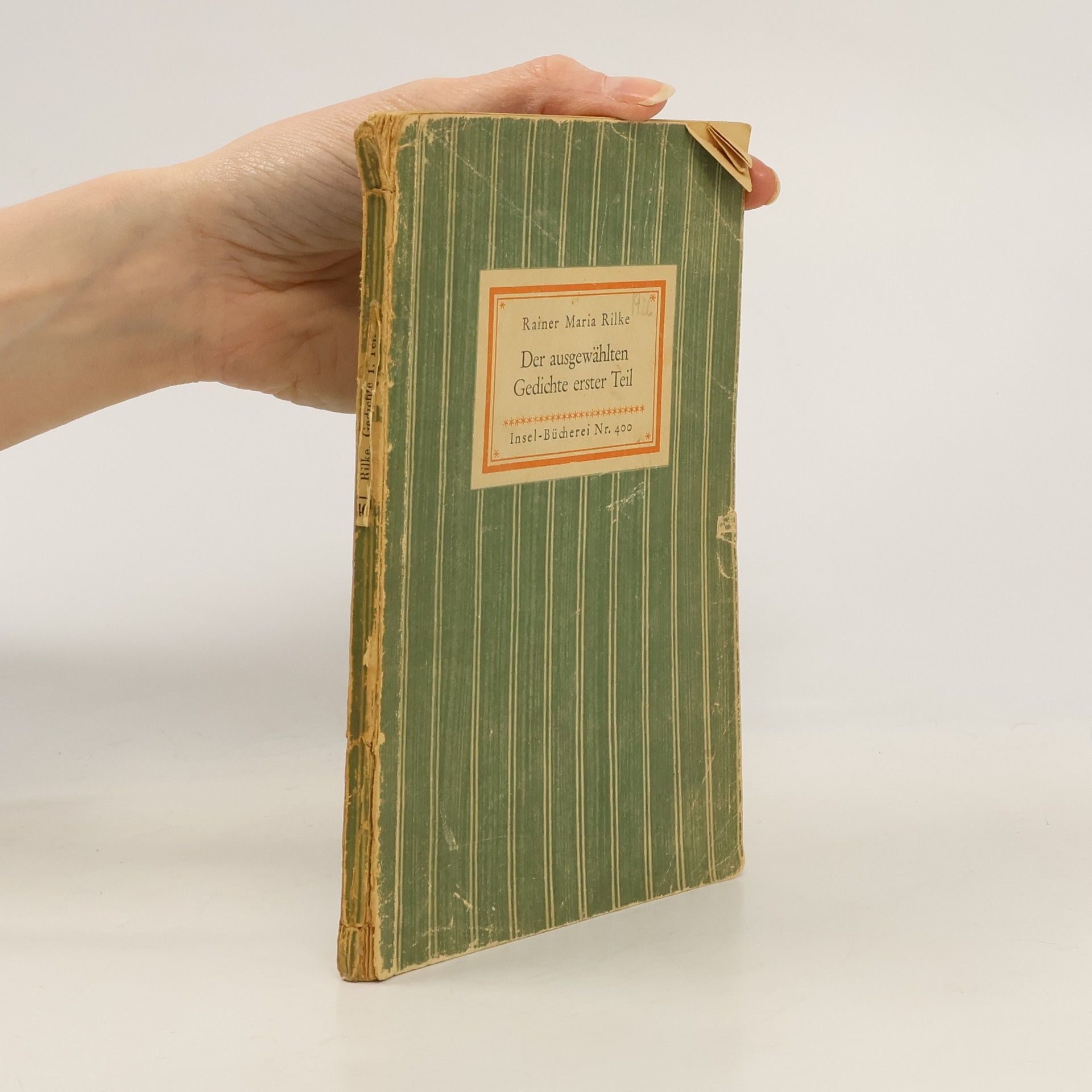 Rainer Maria Rilke Der ausgewählten Gedichte erster Teil