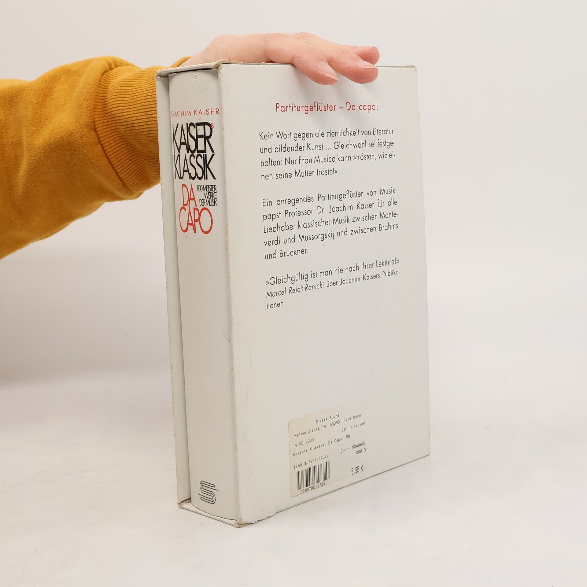 Joachim Kaiser Kaisers Klassik. Da Capo. 100 Meisterwerke der Musik.