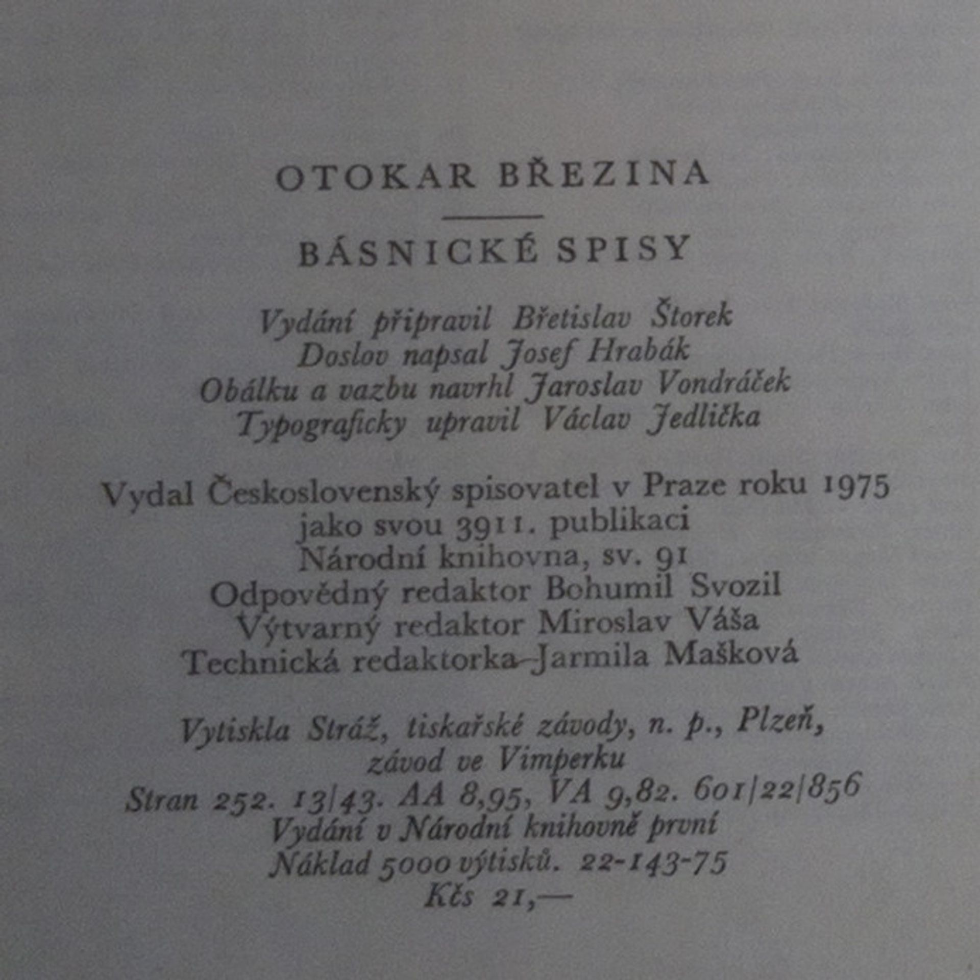 Otokar Březina Básnické spisy