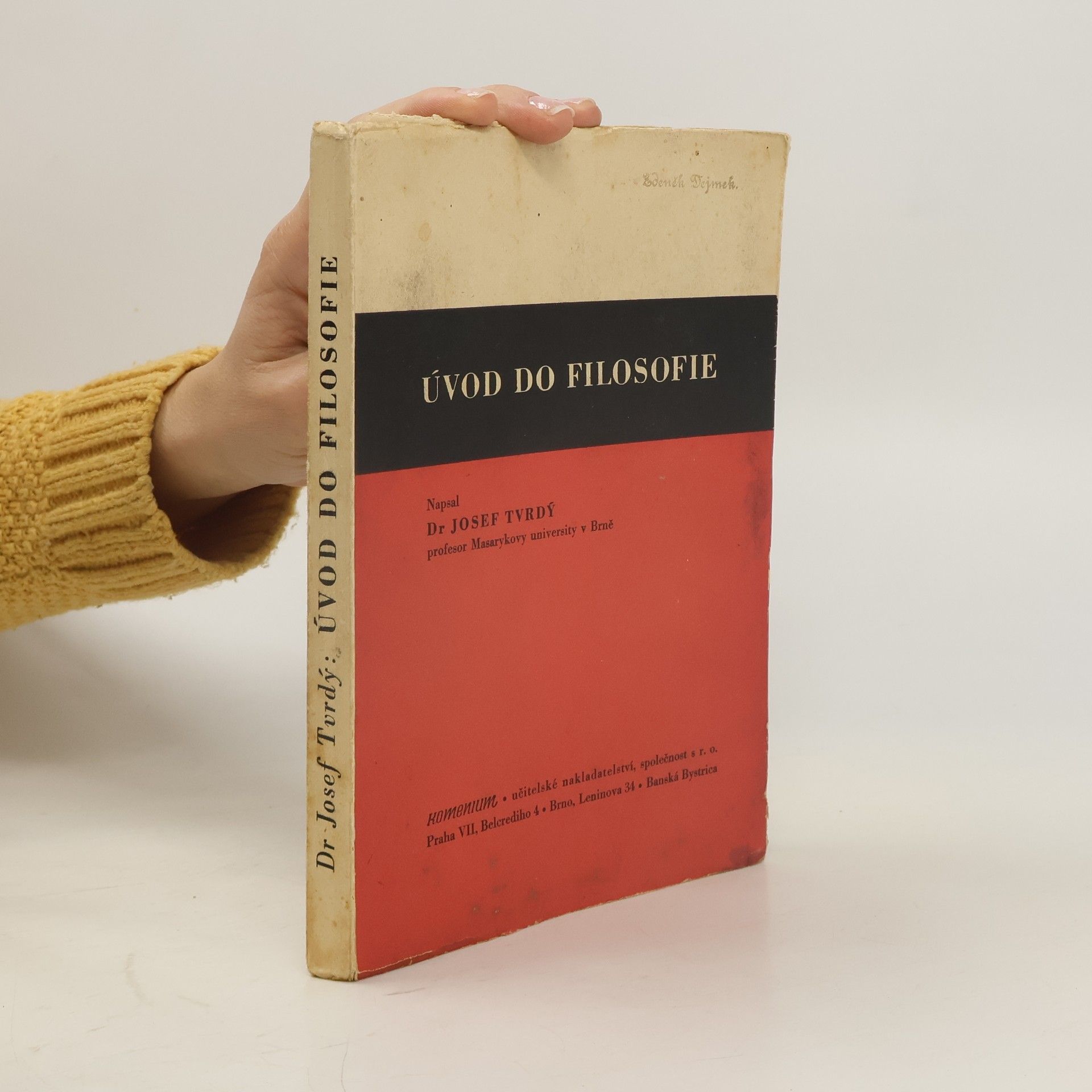 Tvrdý Josef Úvod do filosofie