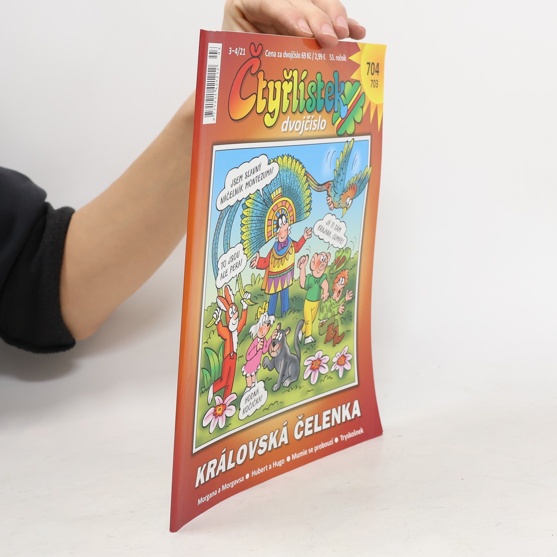 Auteurscollectief Čtyřlístek dvojčíslo 703/704 - Královská čelenka
