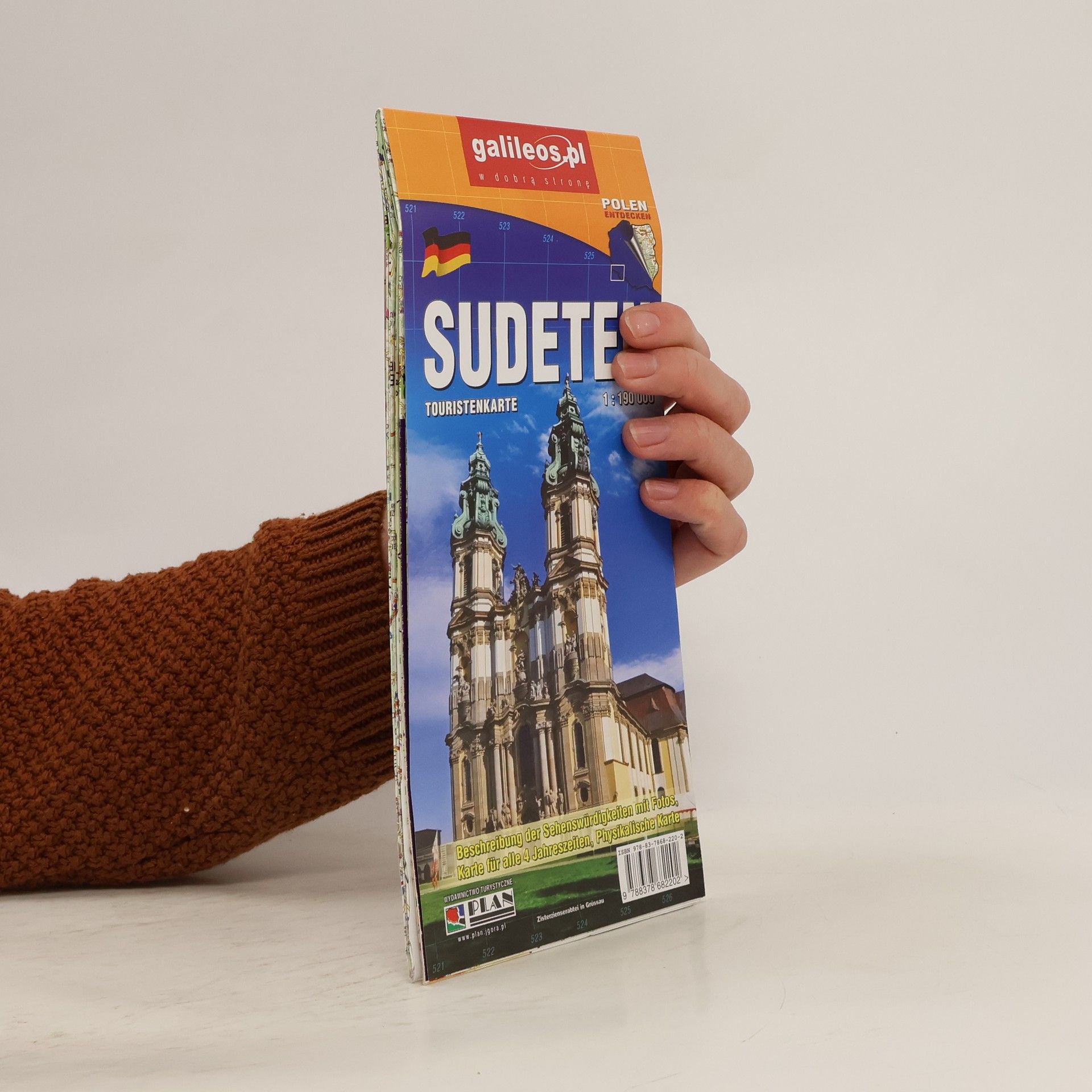 AA.VV. Sudeten : Touristenkarte 1:190 000