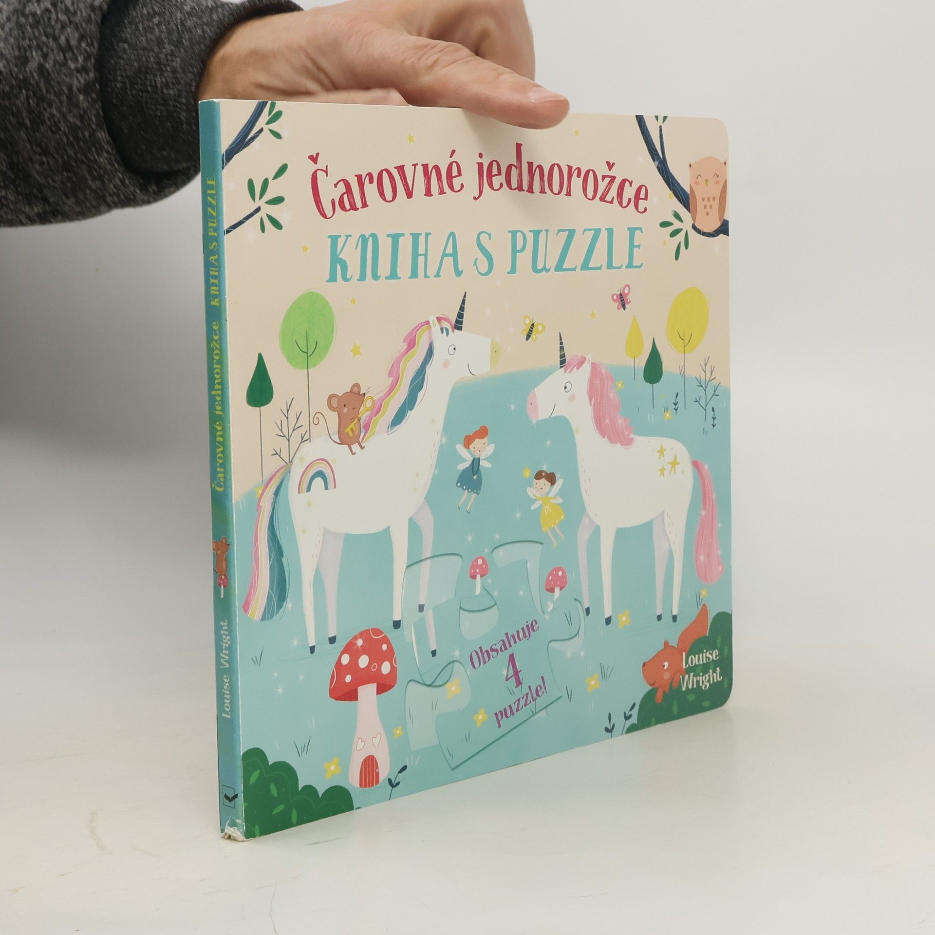 Čarovné jednorožce Kniha s puzzle