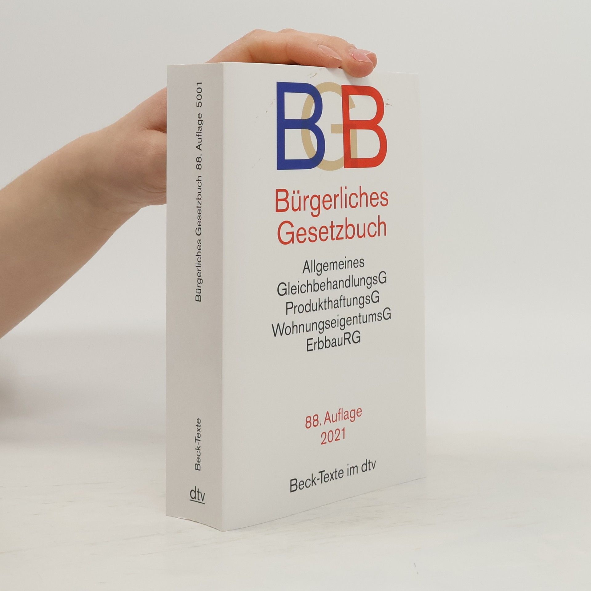 Autores varios BGB-Bürgerliches Gesetzbuch, 88.Auflage, 5001