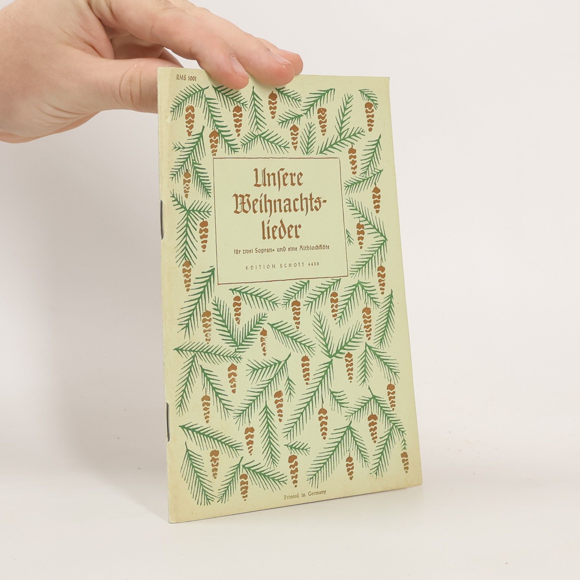 Unsere Weihnachtslieder für zwei Sopran und eine Altblockflöte