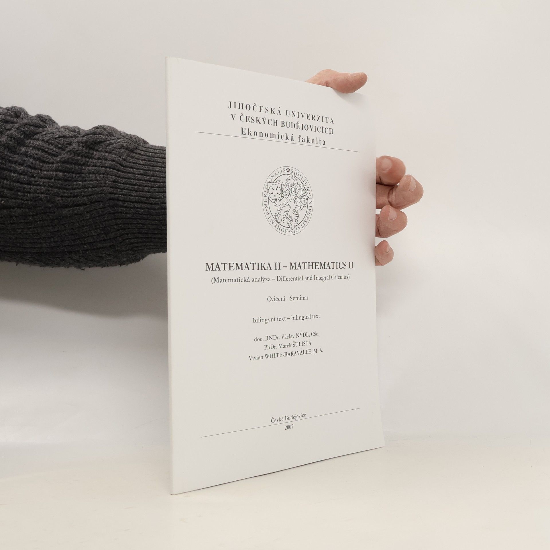 Matematika II : matematická analýza : cvičení : bilingvní text = Mathematics II : differential and integral calculus : seminar : bilingual text