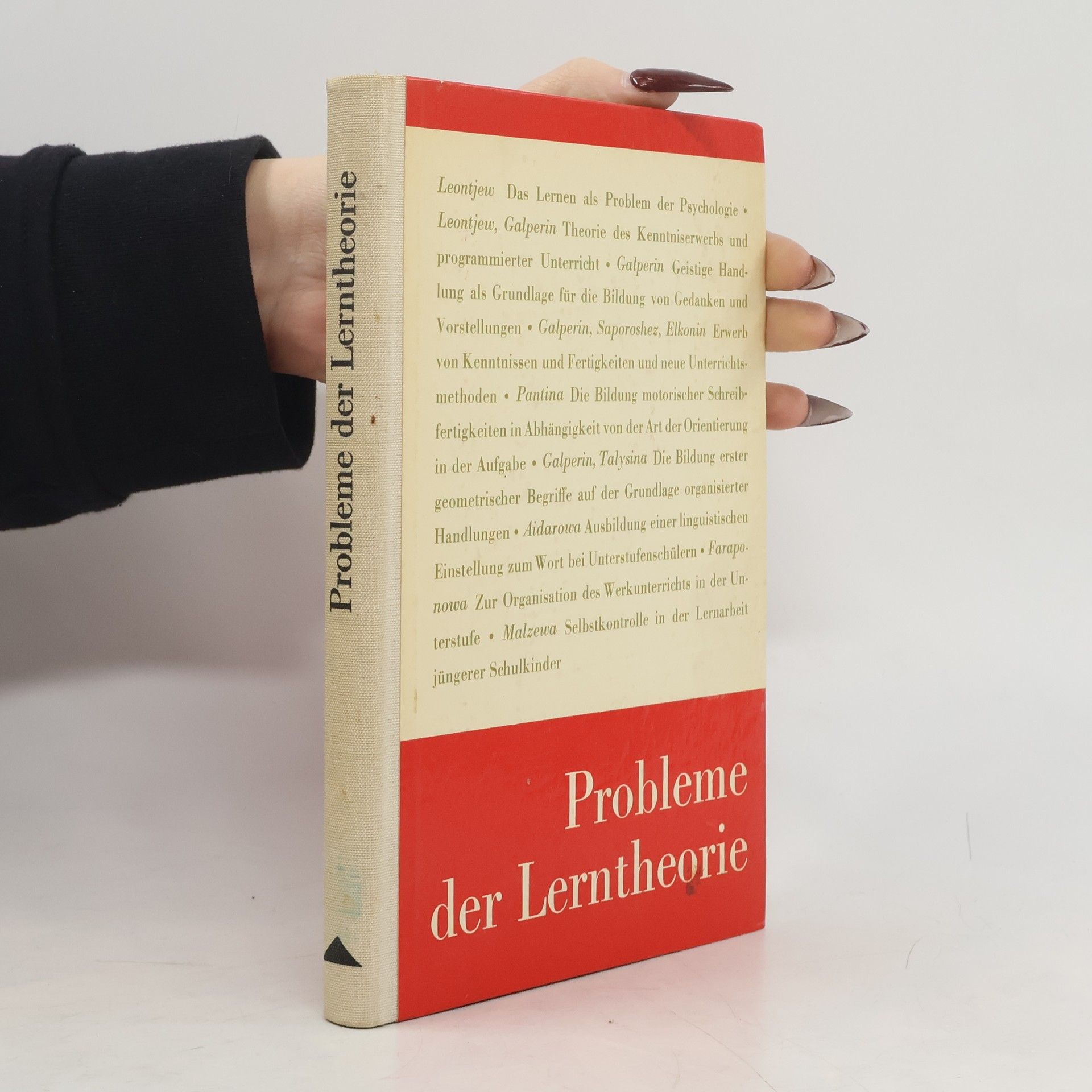 Autorenkollektiv Probleme der Lerntheorie