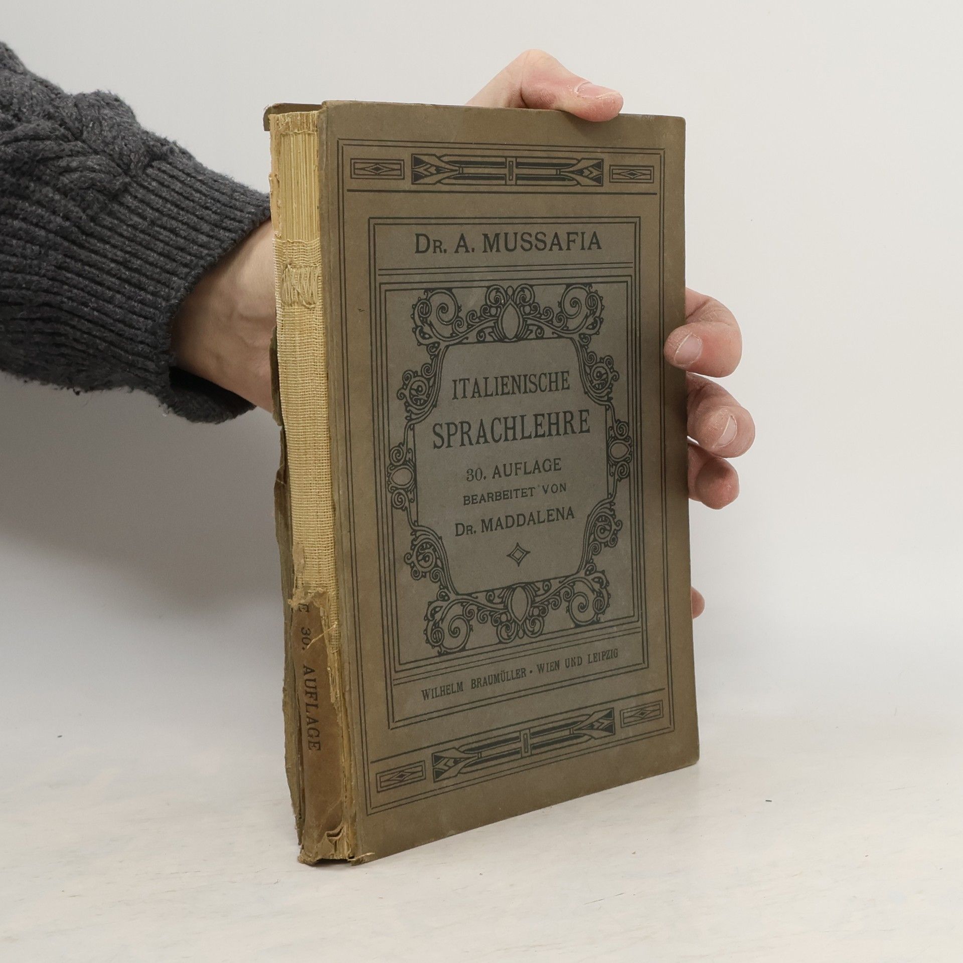 Adolfo Mussafia Italienische Sprachlehre in Regeln und Beispielen